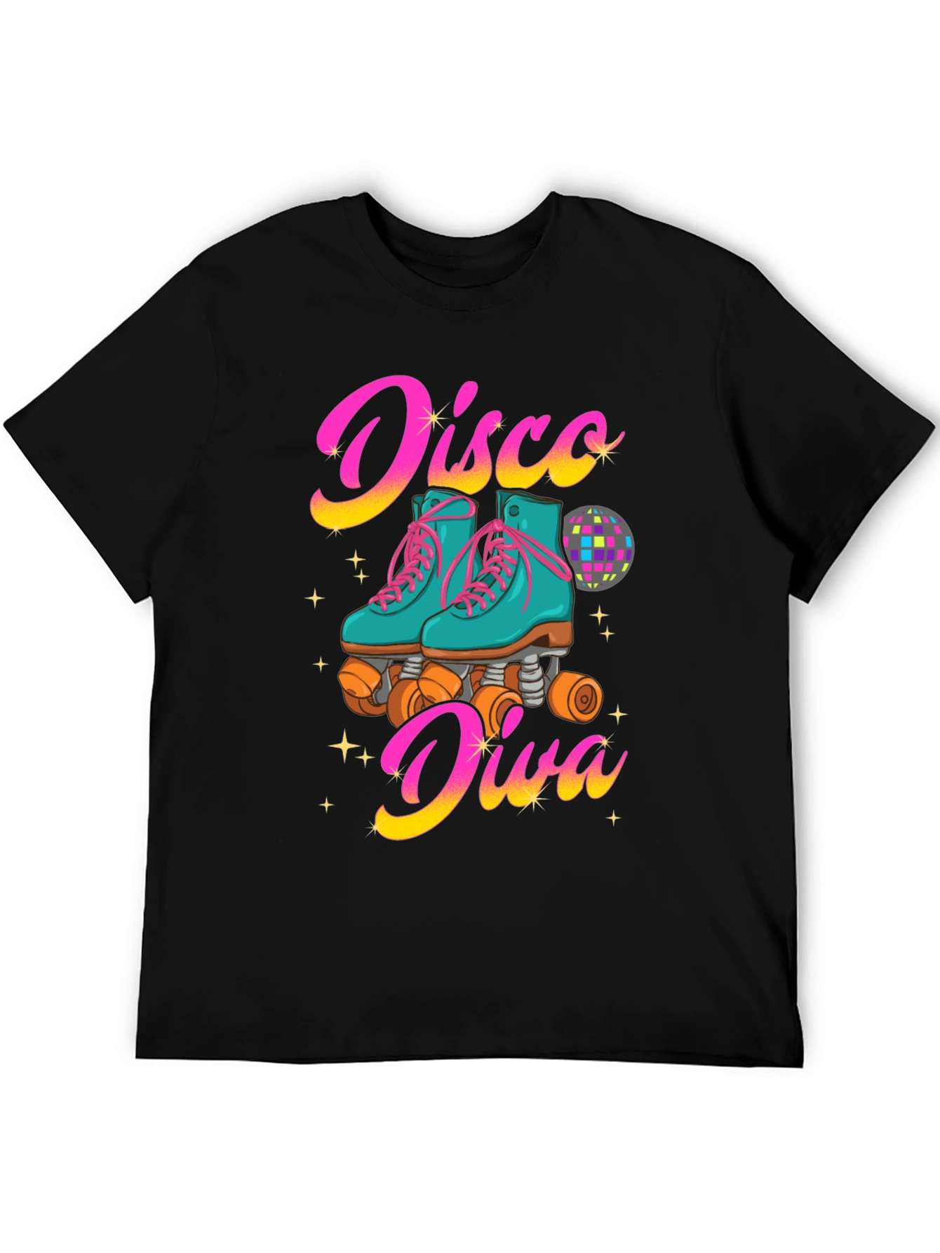Disco Diva Roller Skate Graphic T-Shirt