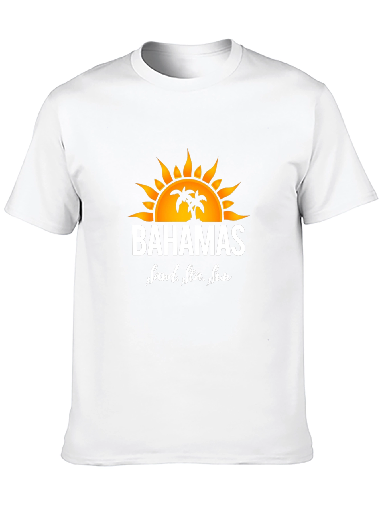 Bahamas Sand Sea Sun Graphic Tee - Black