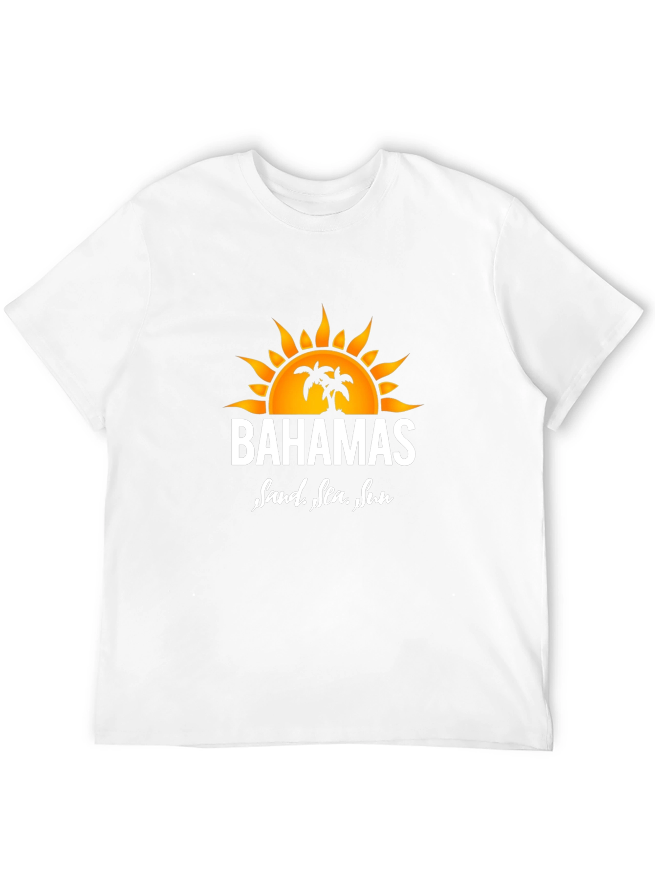 Bahamas Sand Sea Sun Graphic Tee - Black