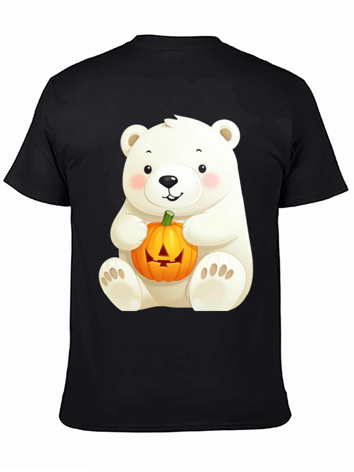 Polar Bear Halloween Pumpkin T-Shirt