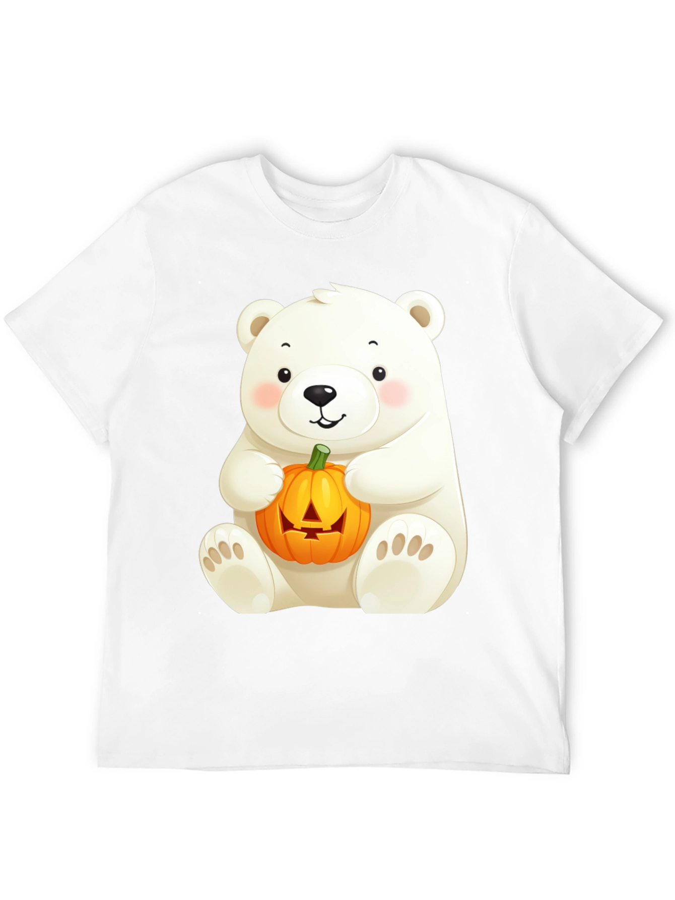Polar Bear Halloween Pumpkin T-Shirt