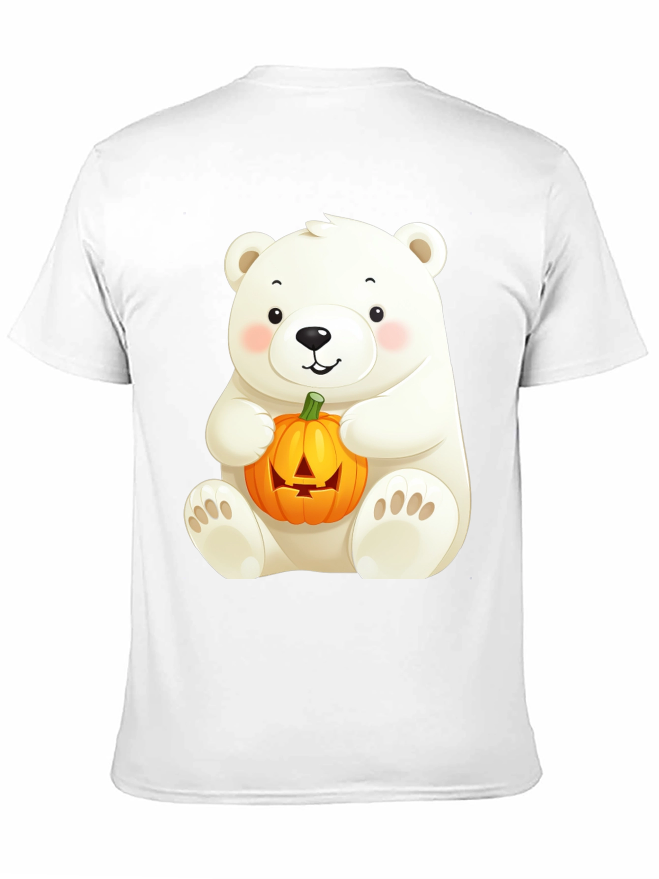 Polar Bear Halloween Pumpkin T-Shirt