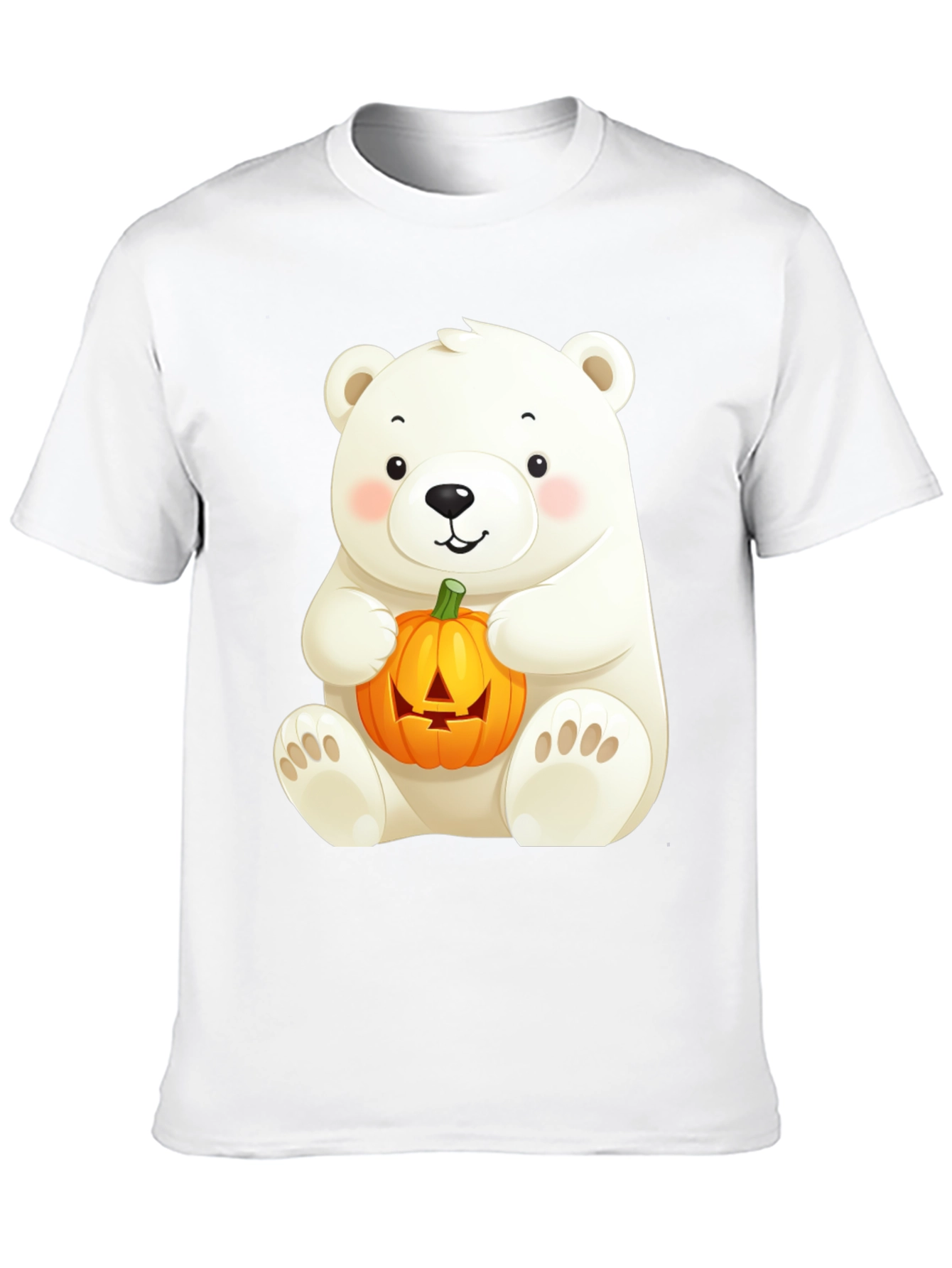 Polar Bear Halloween Pumpkin T-Shirt