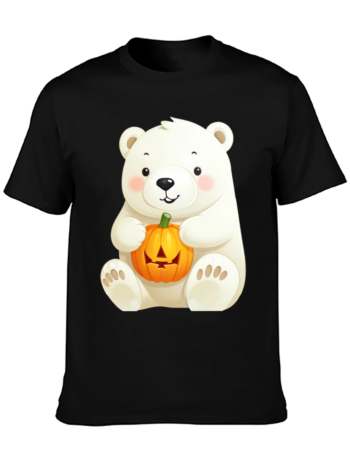 Polar Bear Halloween Pumpkin T-Shirt