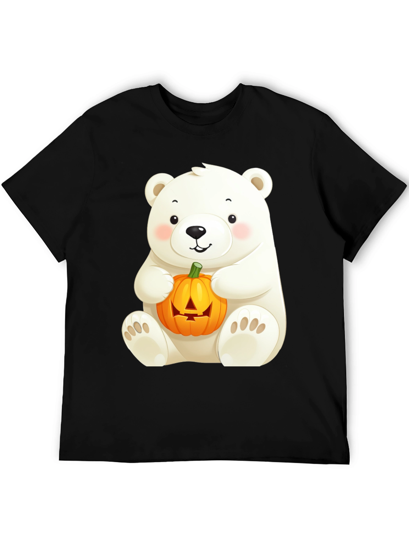 Polar Bear Halloween Pumpkin T-Shirt