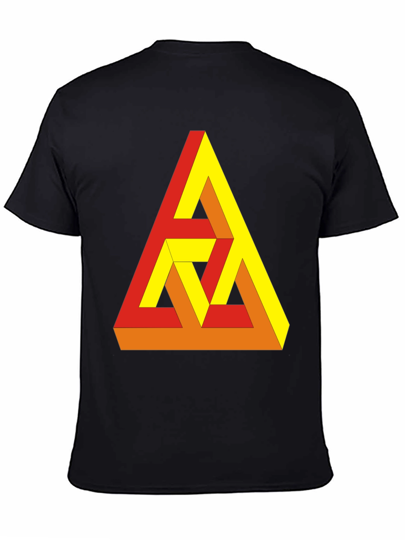 Optical Illusion Triangle Graphic Tee