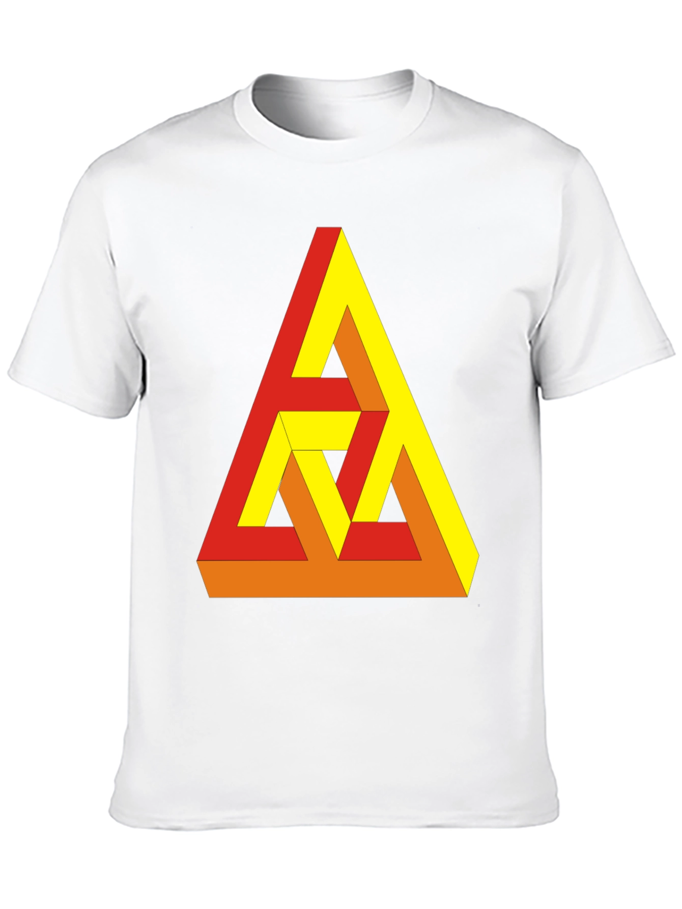 Optical Illusion Triangle Graphic Tee