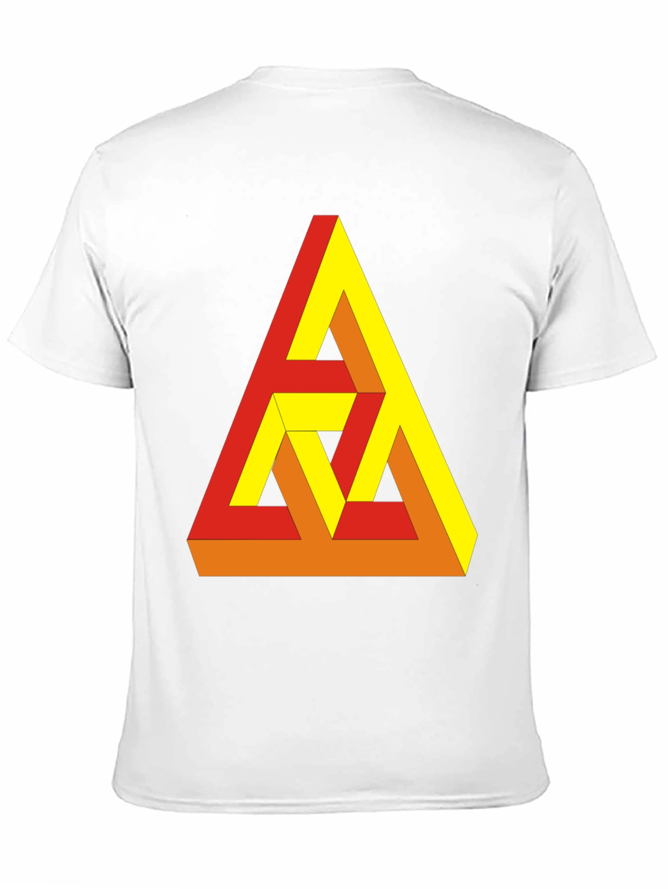 Optical Illusion Triangle Graphic Tee