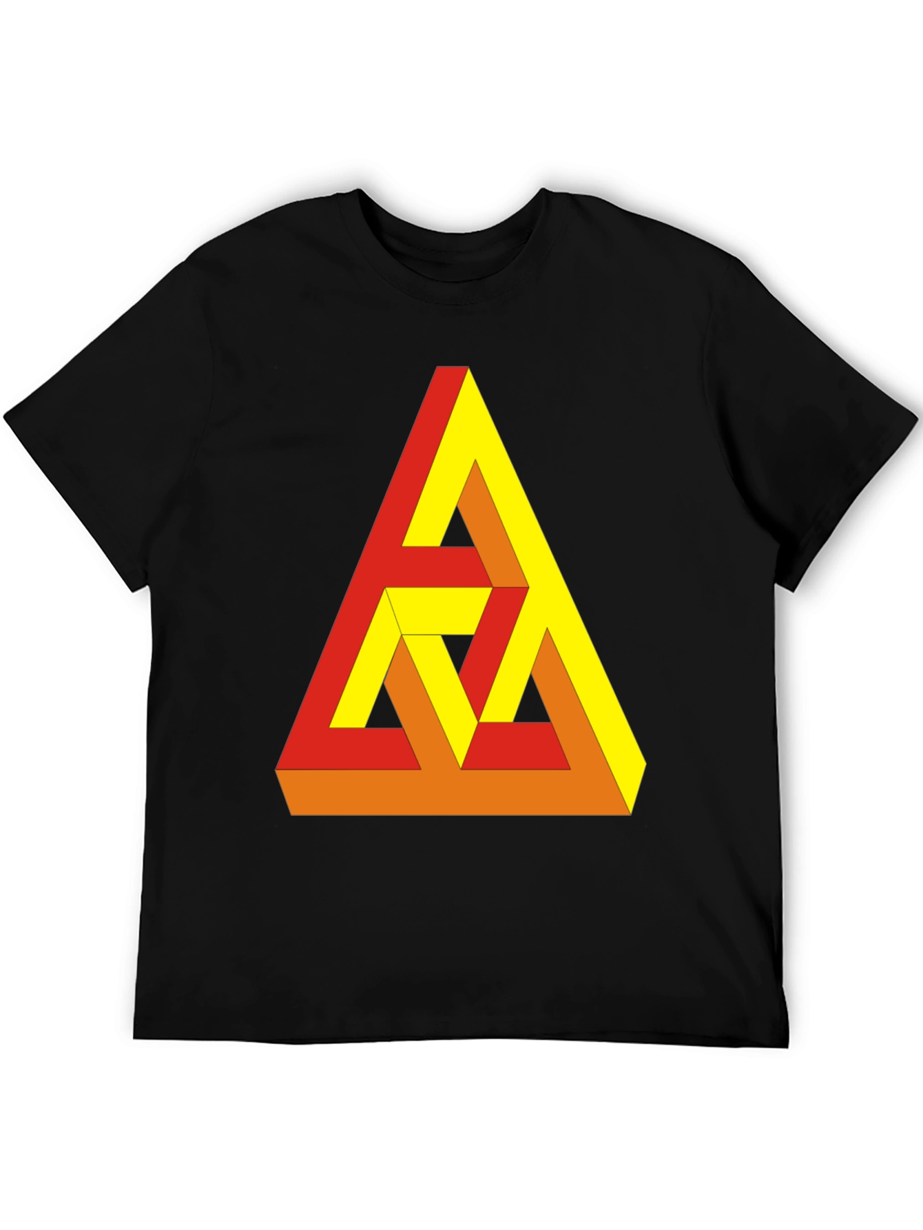 Optical Illusion Triangle Graphic Tee