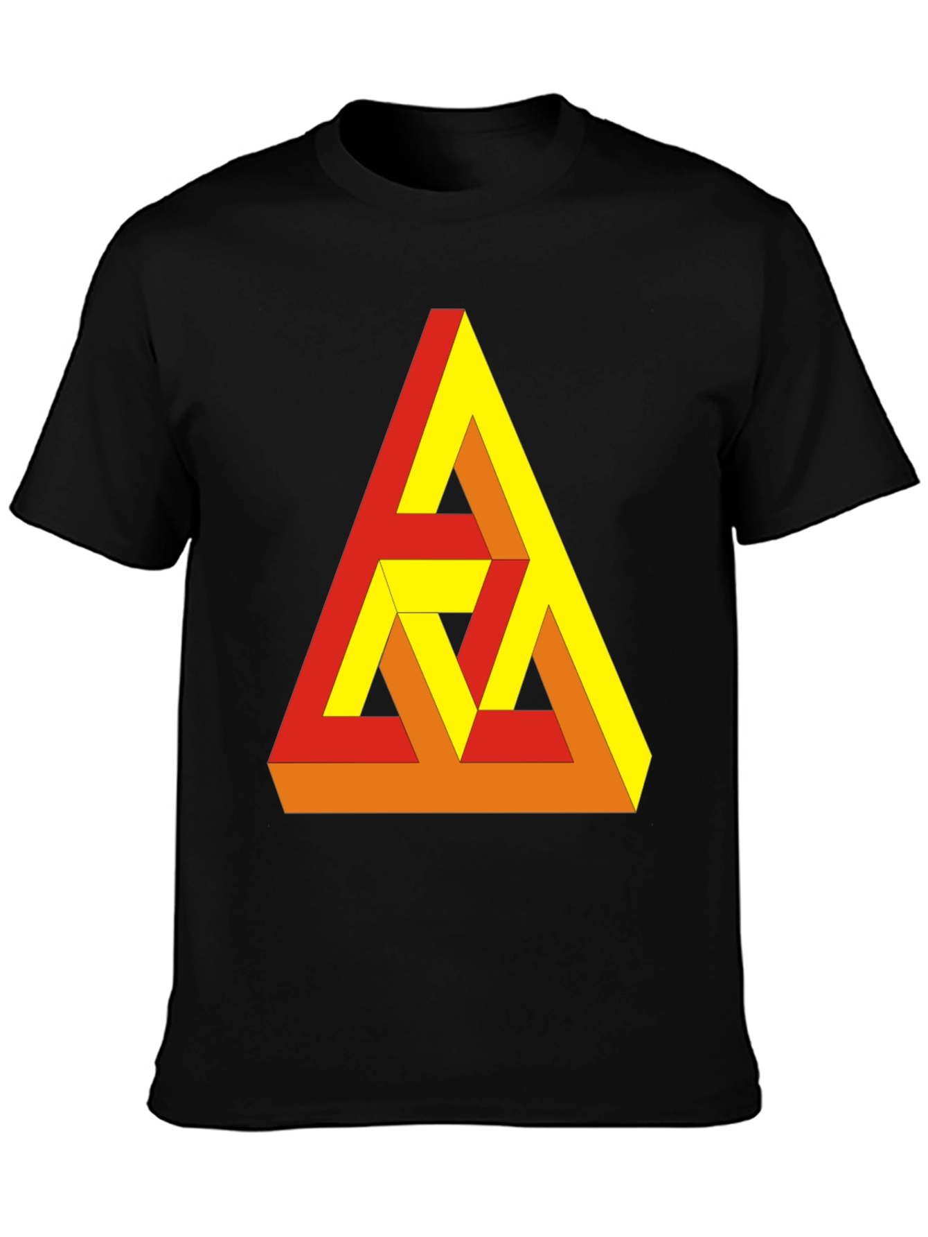 Optical Illusion Triangle Graphic Tee