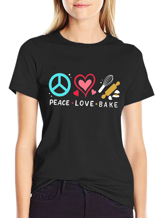 Peace Love Bake T-Shirt