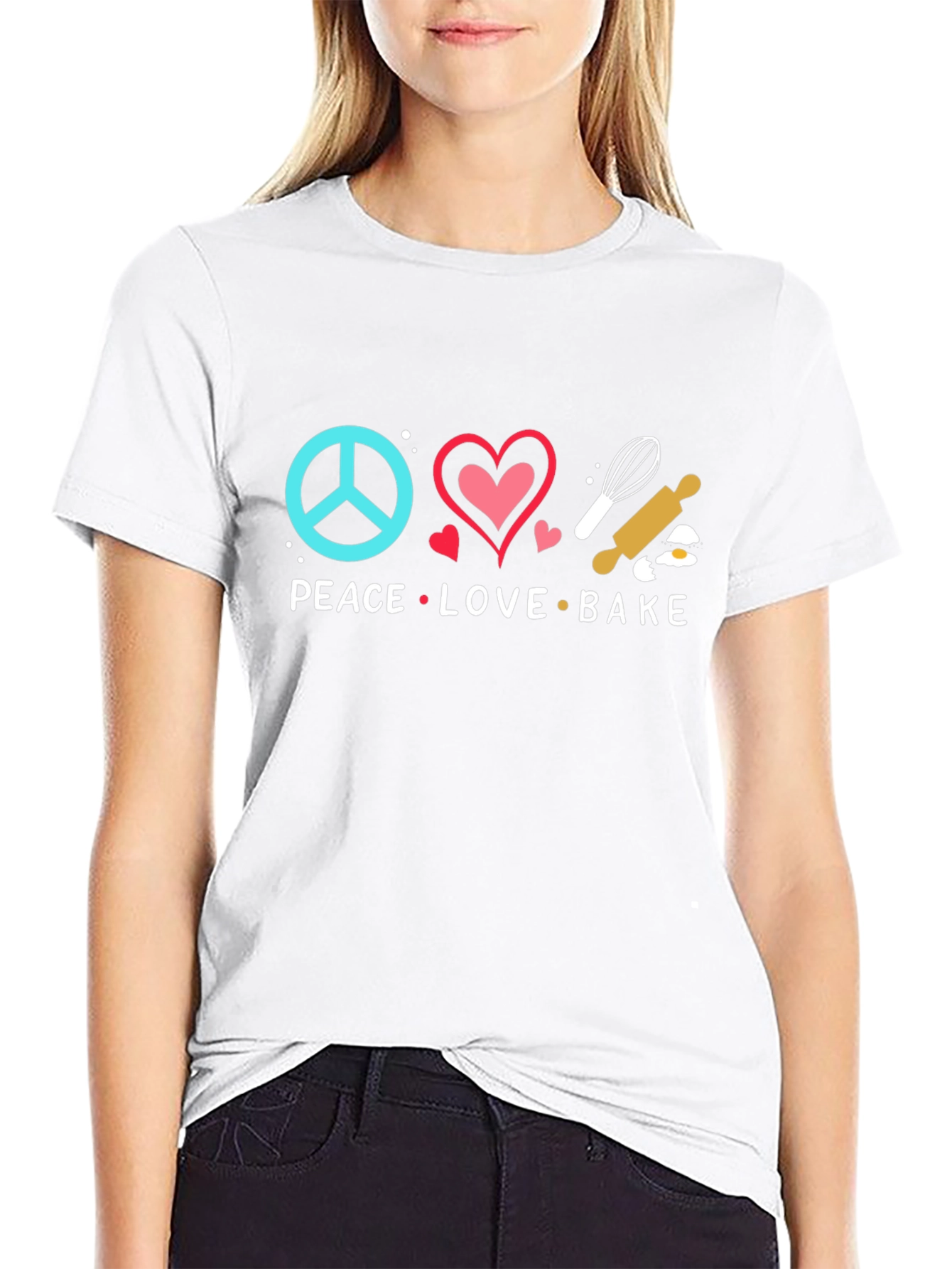 Peace Love Bake T-Shirt