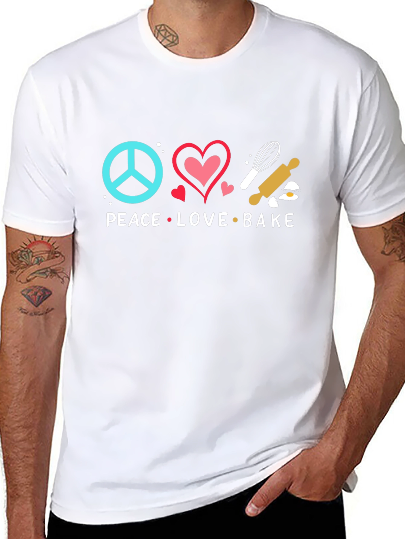 Peace Love Bake T-Shirt