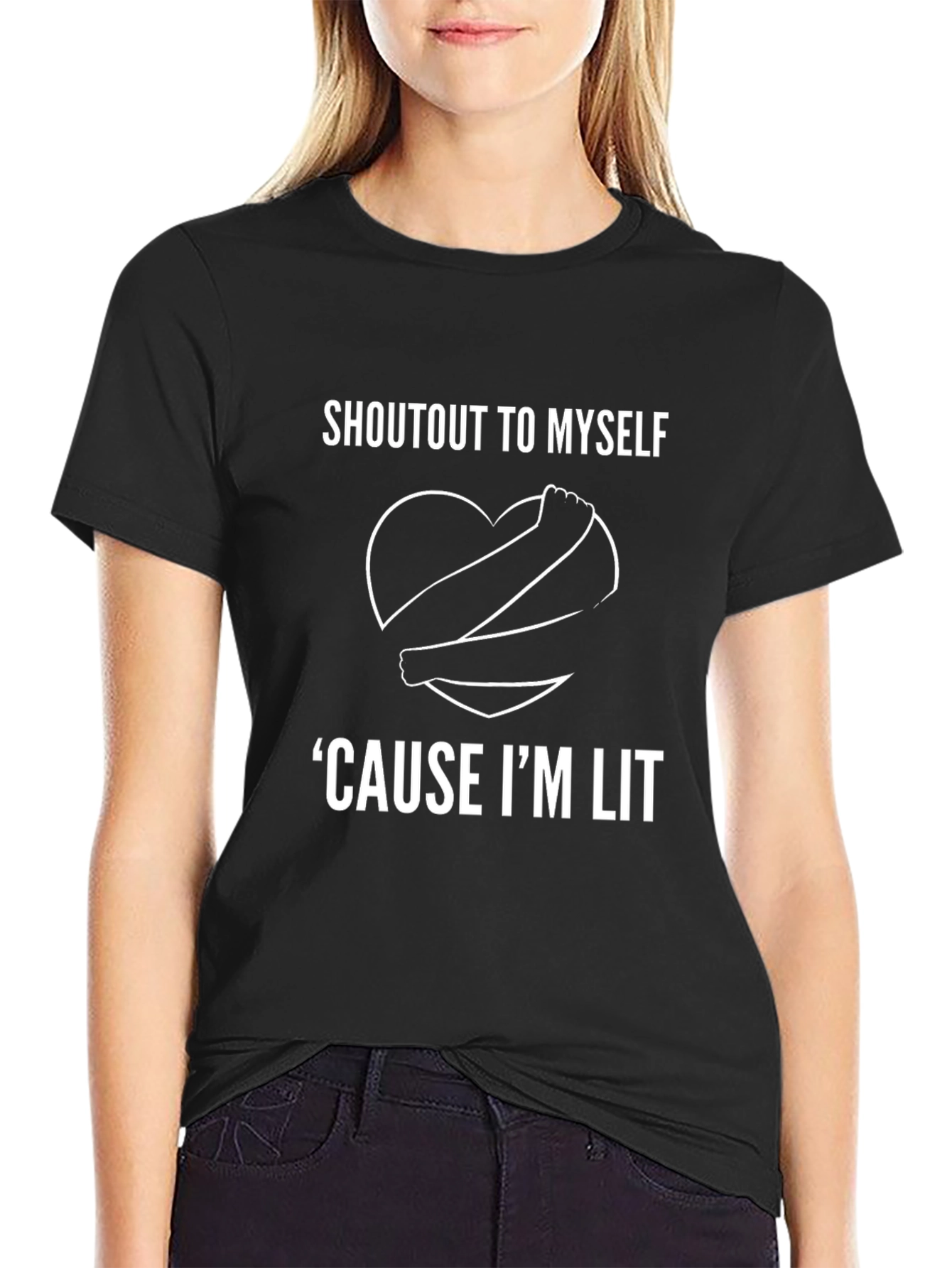 Shoutout to Myself Graphic Tee - Black T-Shirt