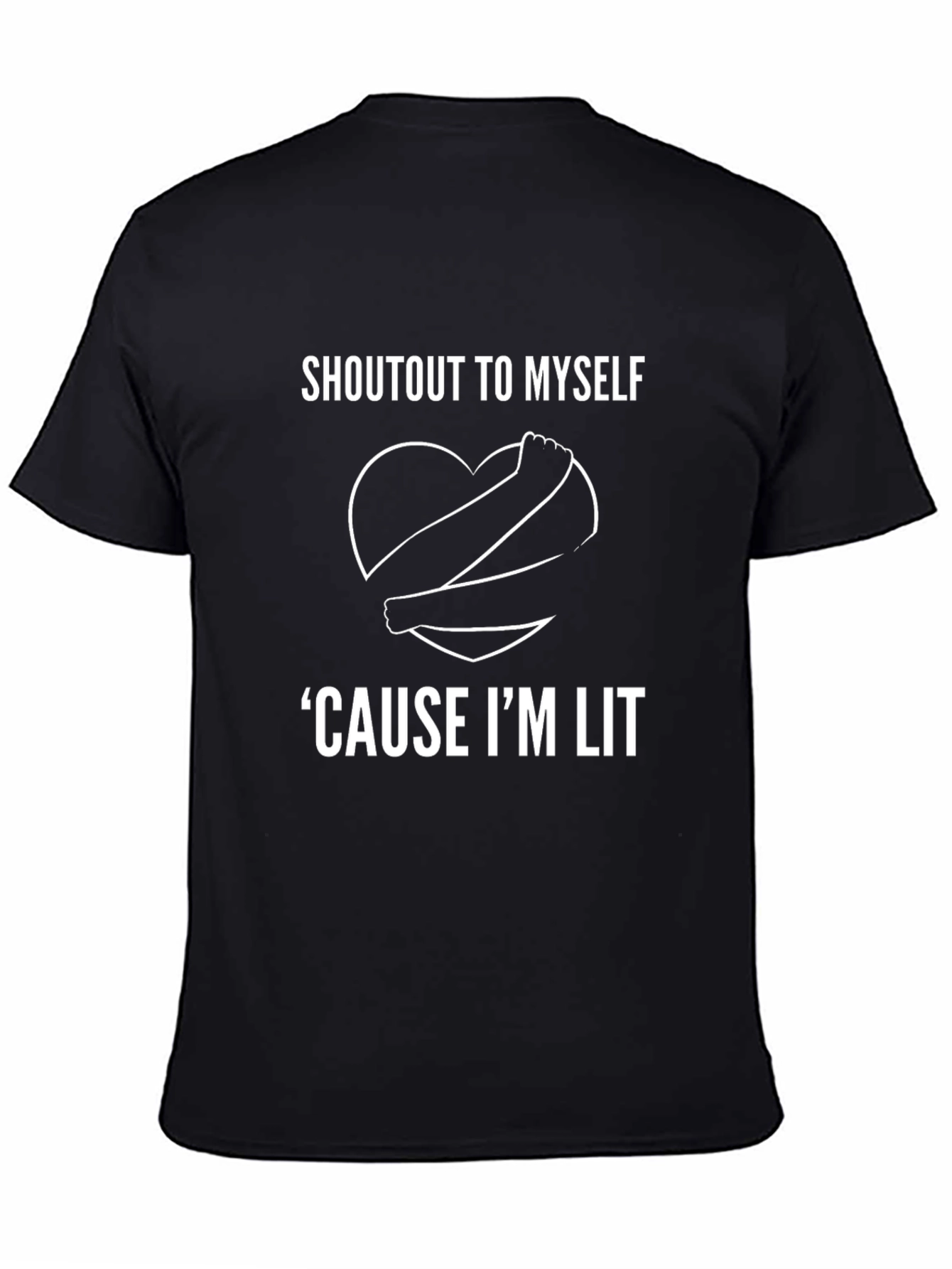 Shoutout to Myself Graphic Tee - Black T-Shirt