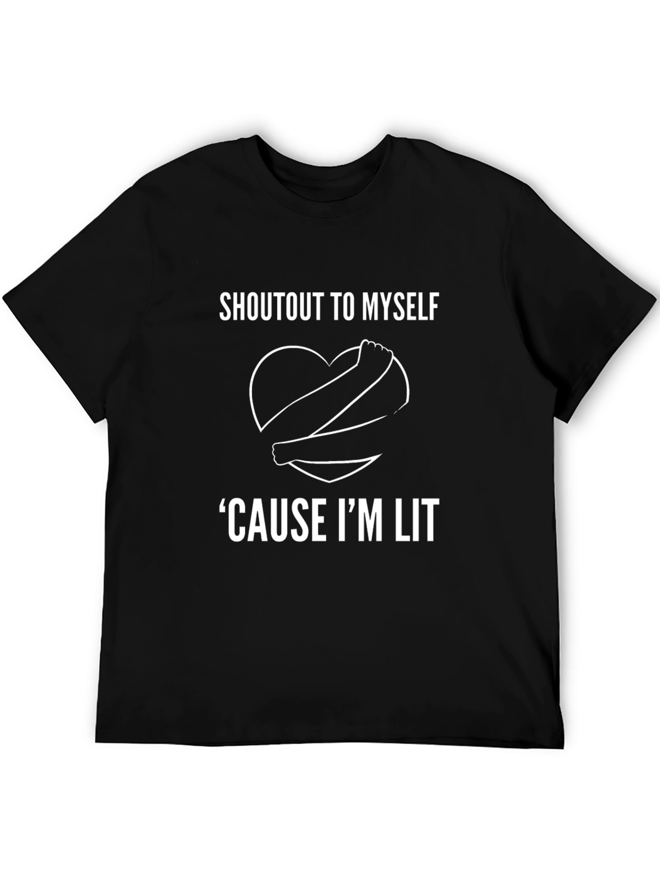 Shoutout to Myself Graphic Tee - Black T-Shirt
