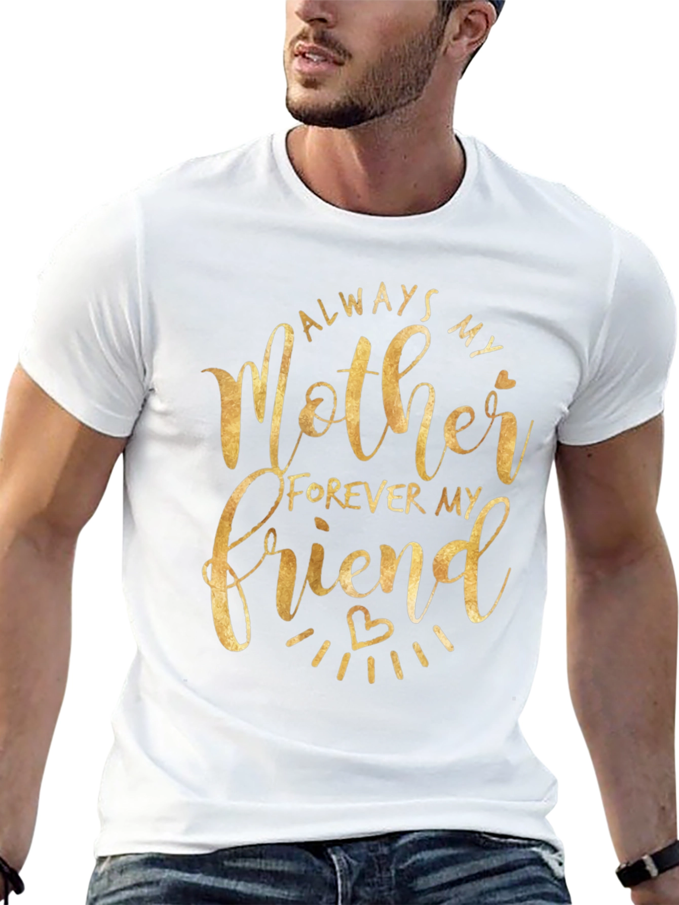 Always My Mother Forever My Friend Black T-Shirt