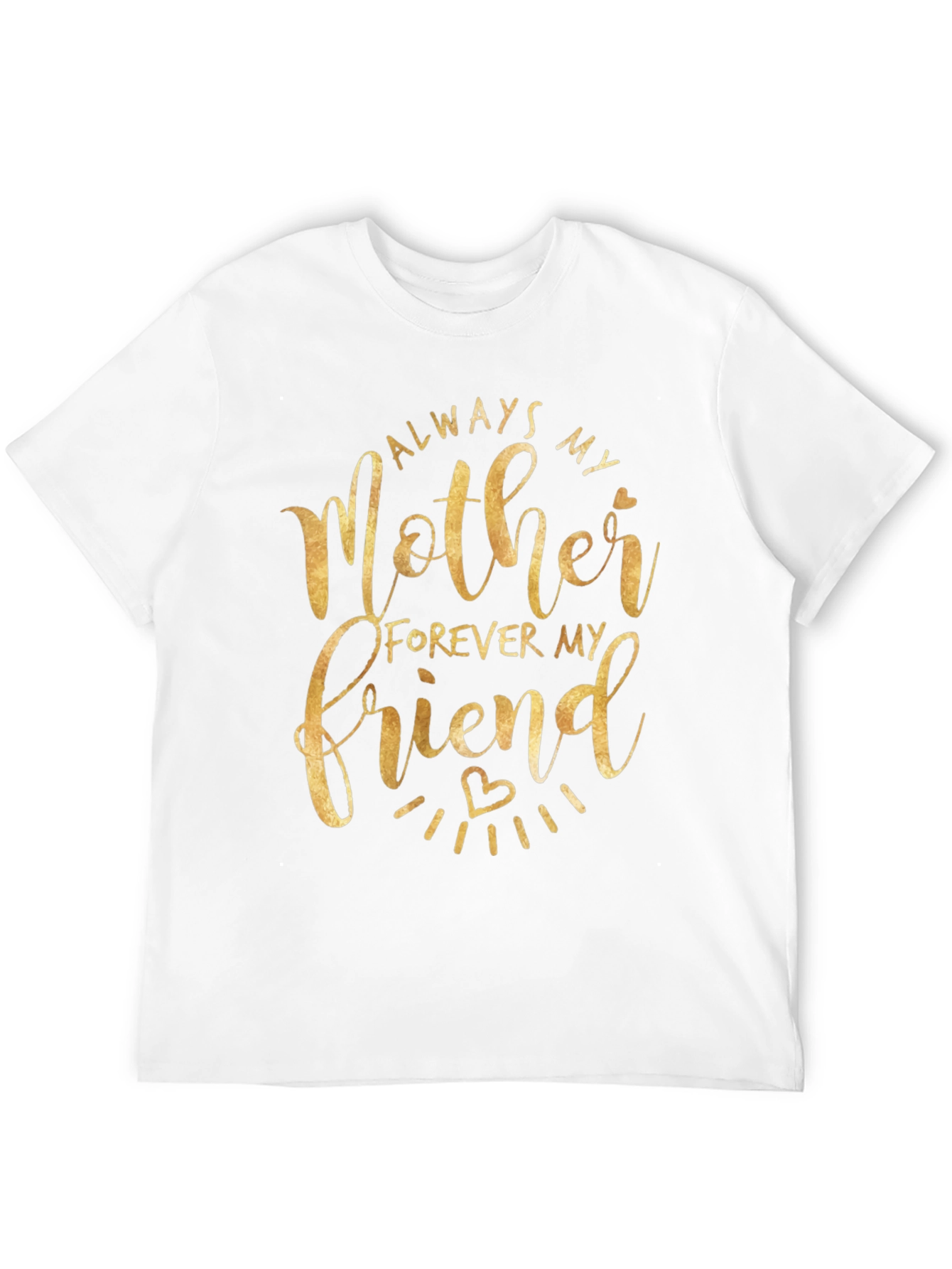 Always My Mother Forever My Friend Black T-Shirt