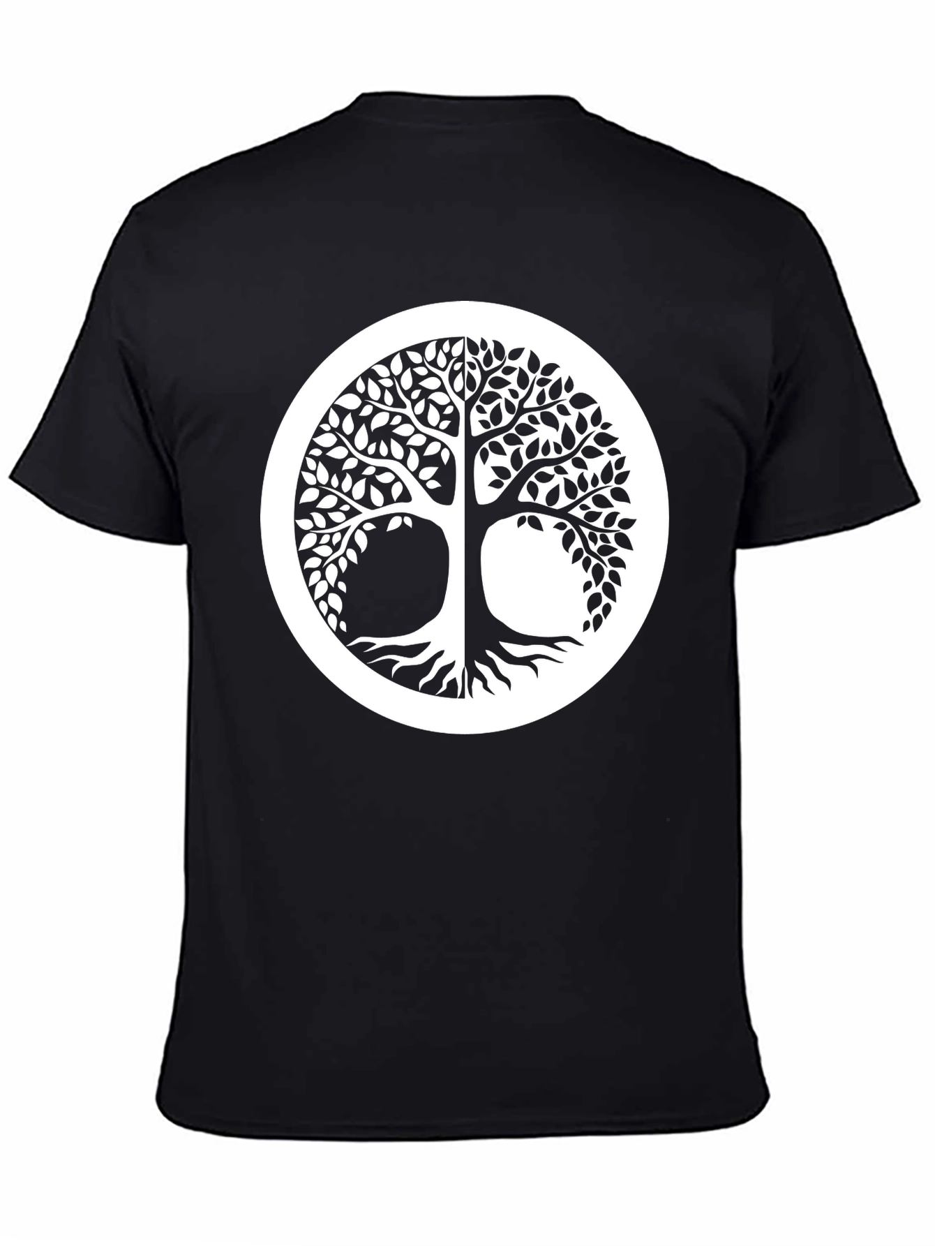 Yggdrasil Tree of Life Black Graphic Tee