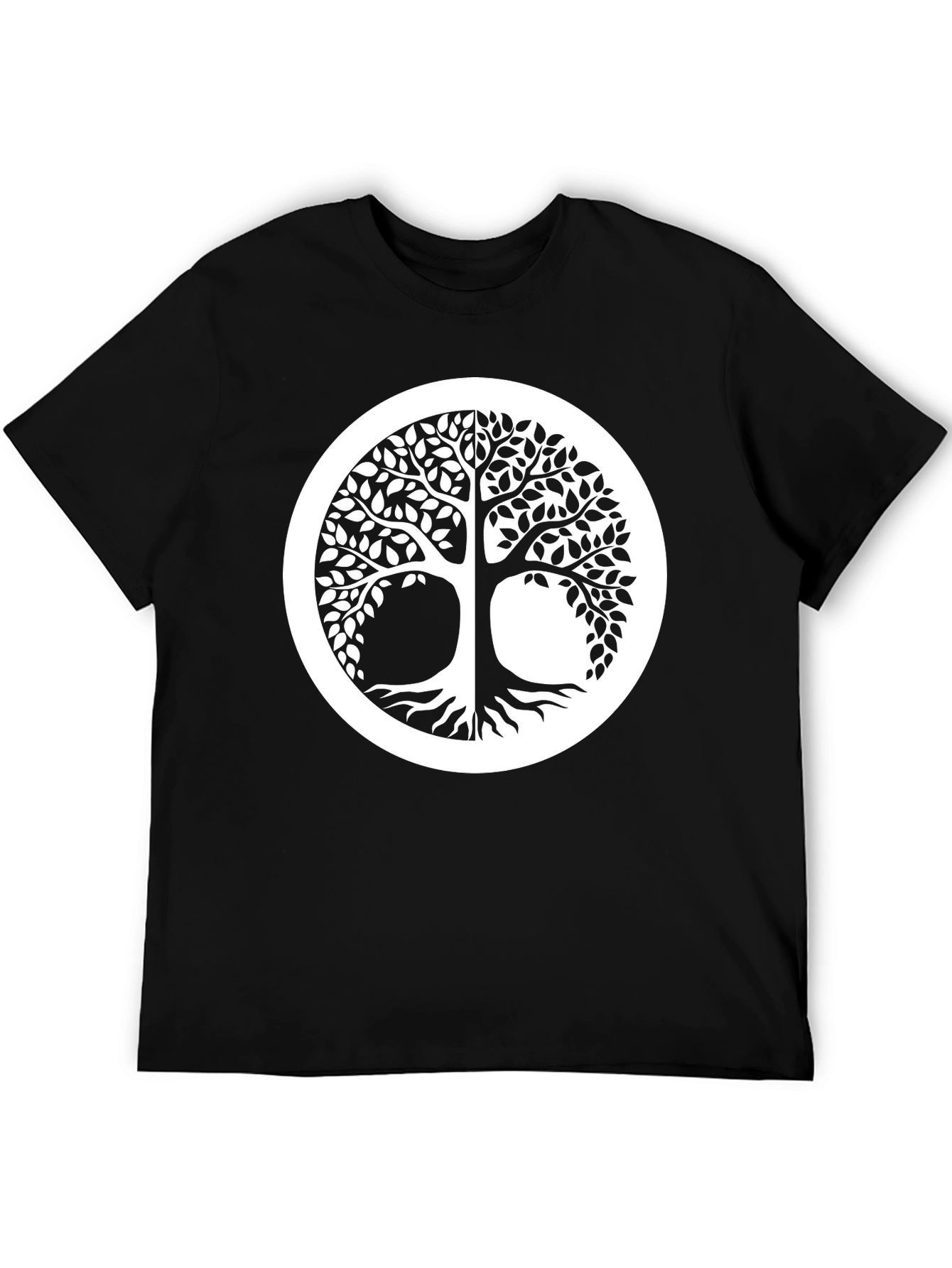 Yggdrasil Tree of Life Black Graphic Tee