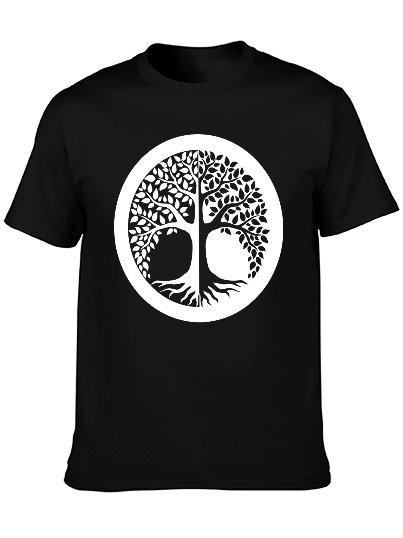 Yggdrasil Tree of Life Black Graphic Tee