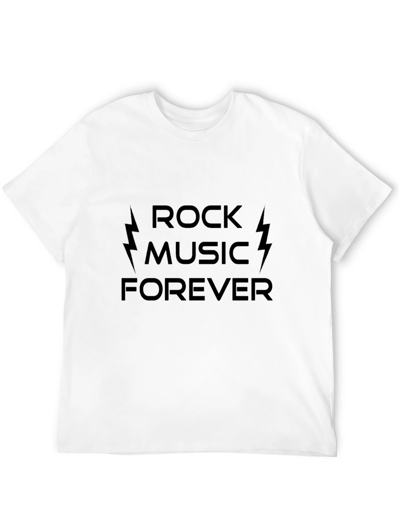 Rock Music Forever Black T-Shirt