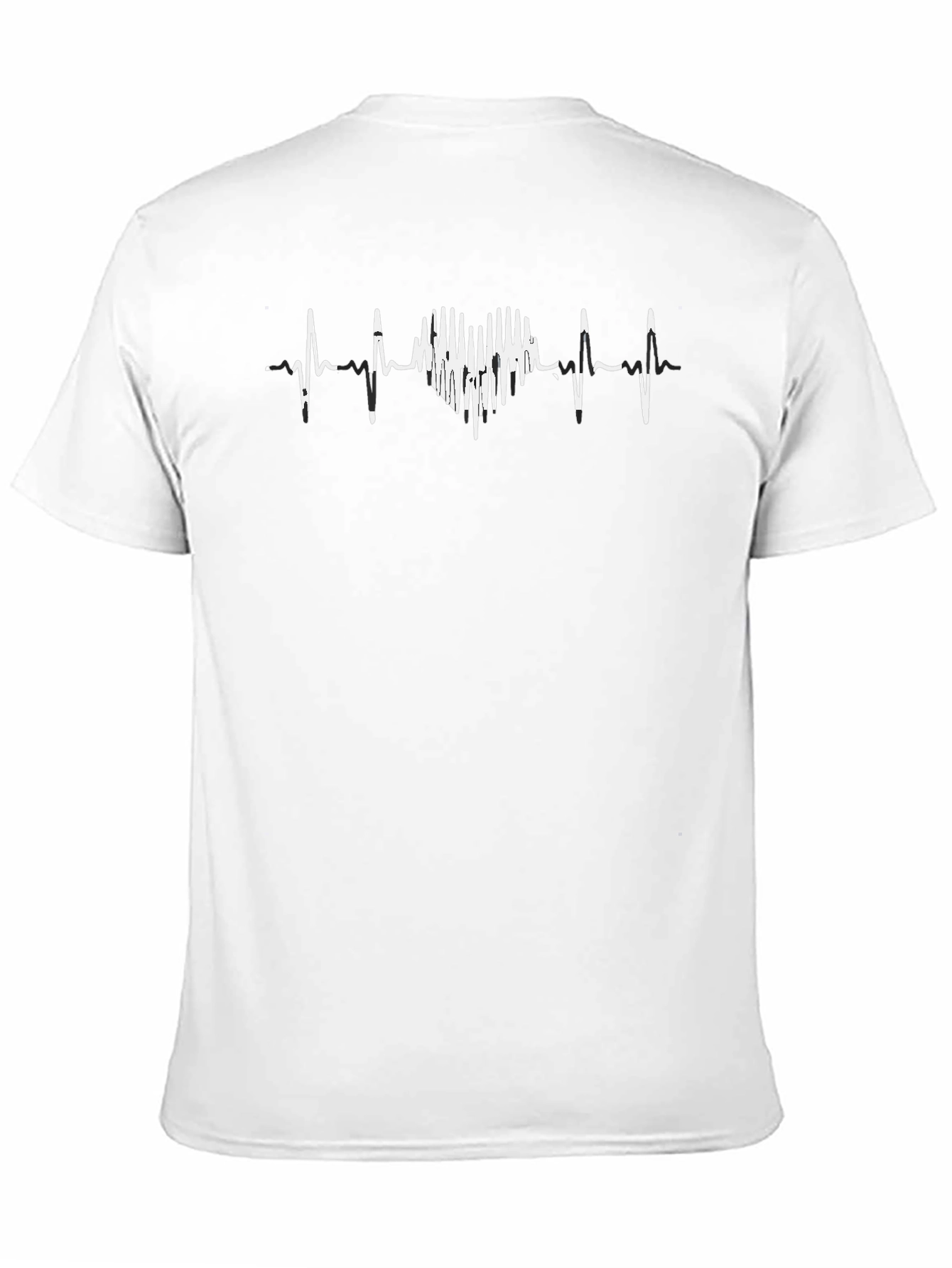 Heartbeat Heart Tee - Mens Crew Neck