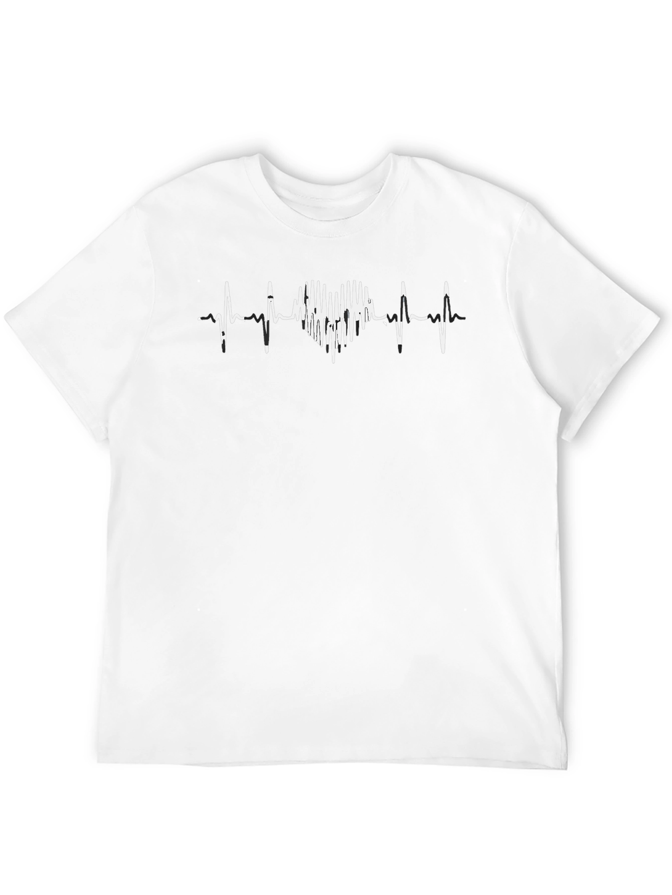 Heartbeat Heart Tee - Mens Crew Neck