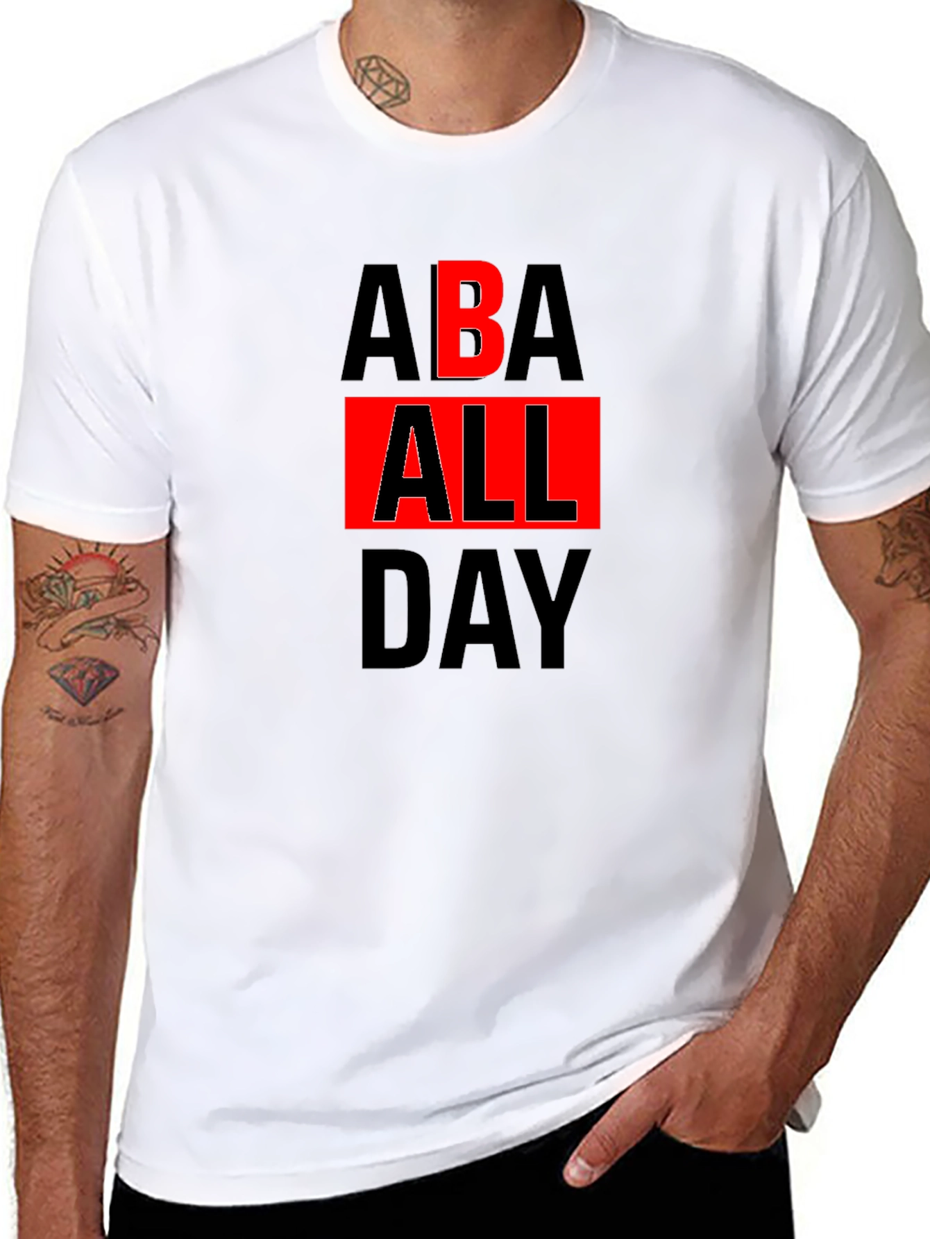 ABA All Day Graphic Tee - Black