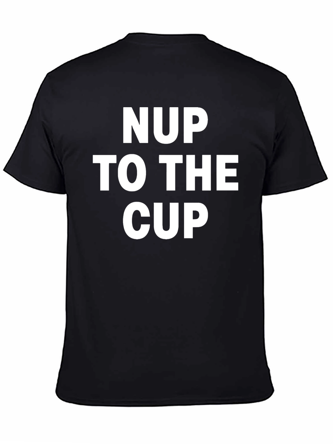 NUP To The Cup Black Graphic Tee
