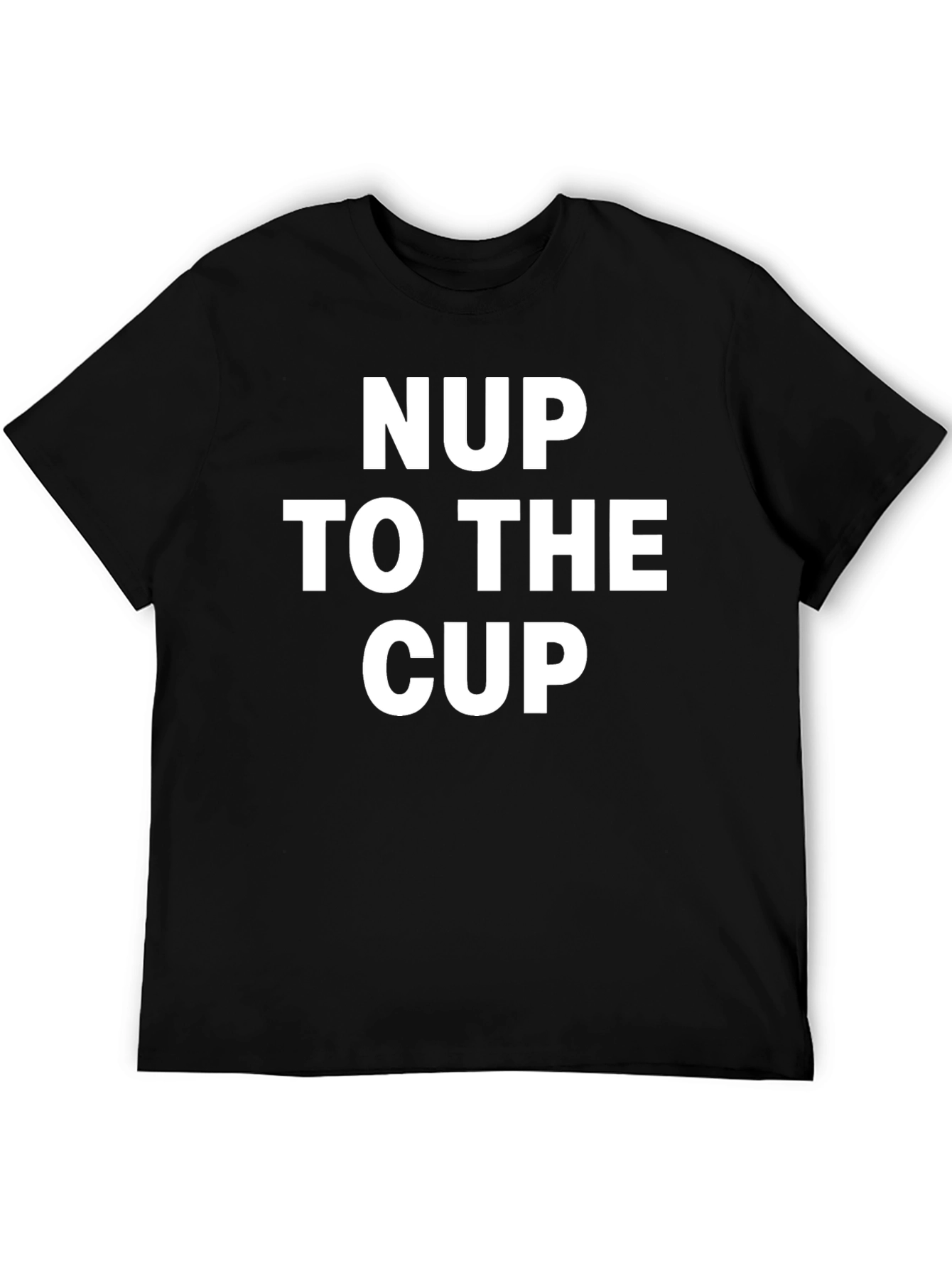 NUP To The Cup Black Graphic Tee