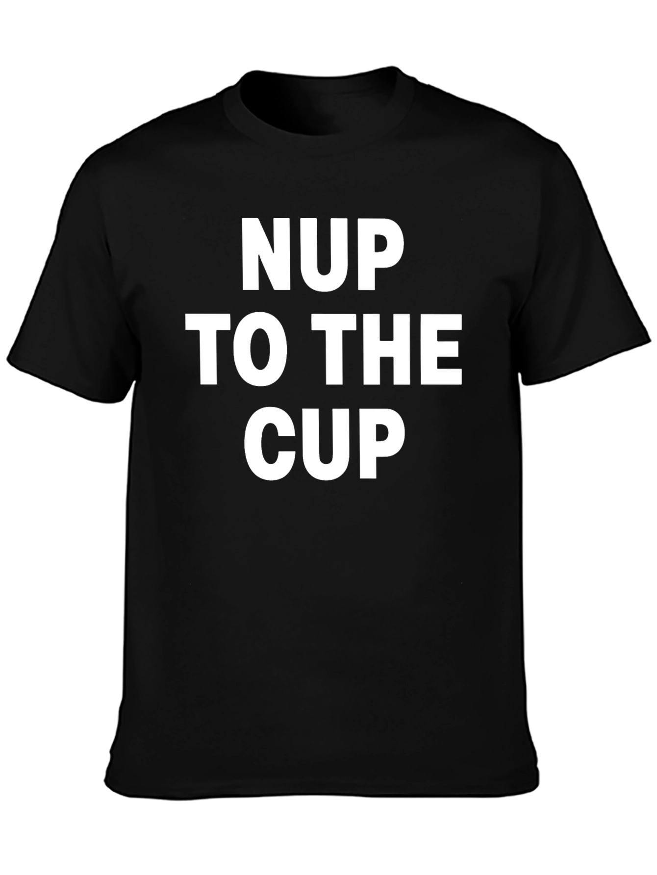NUP To The Cup Black Graphic Tee