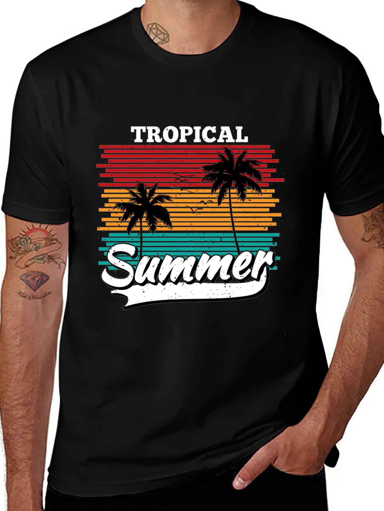 Tropical Summer Palm Tree T-Shirt