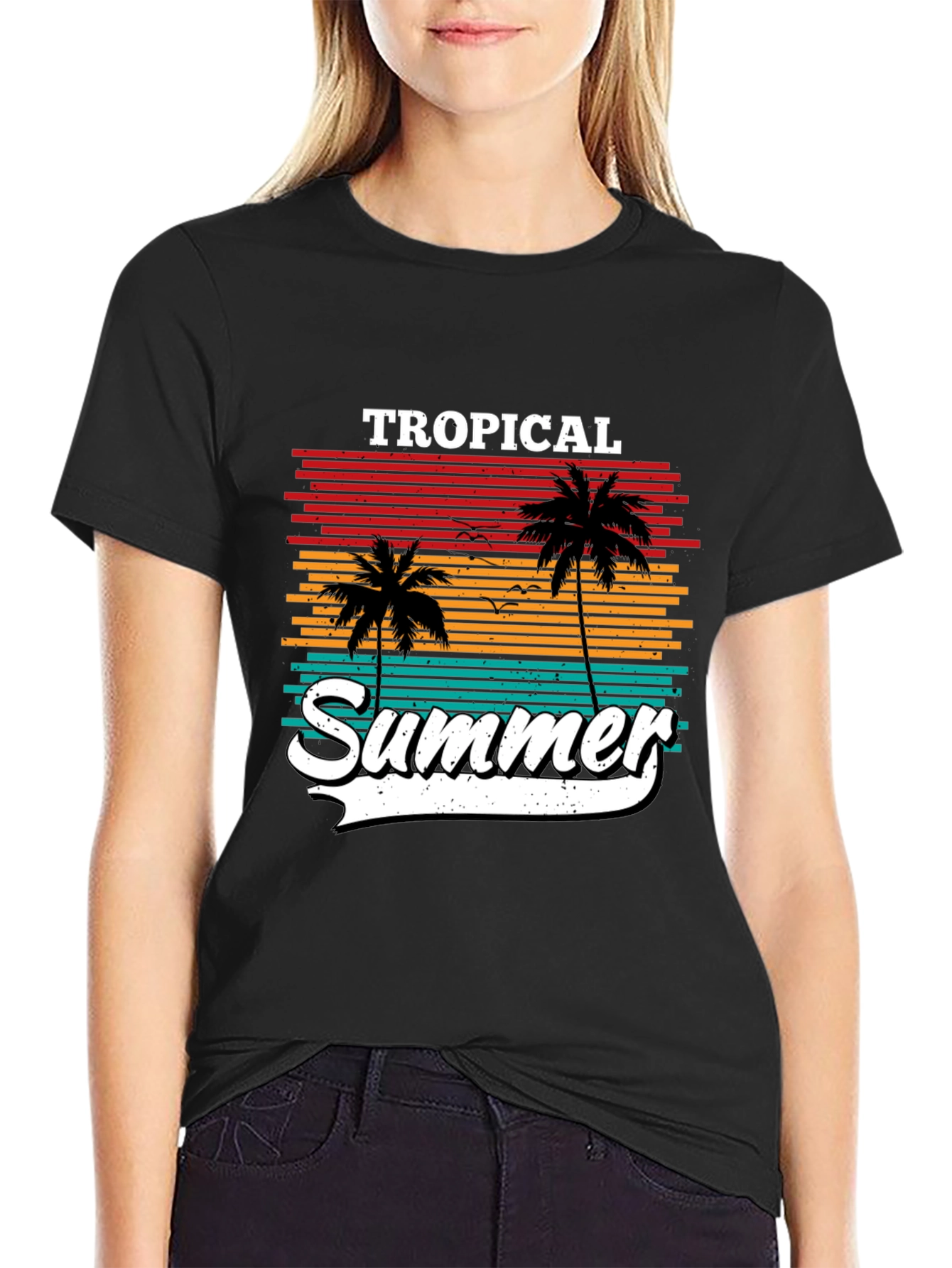 Tropical Summer Palm Tree T-Shirt