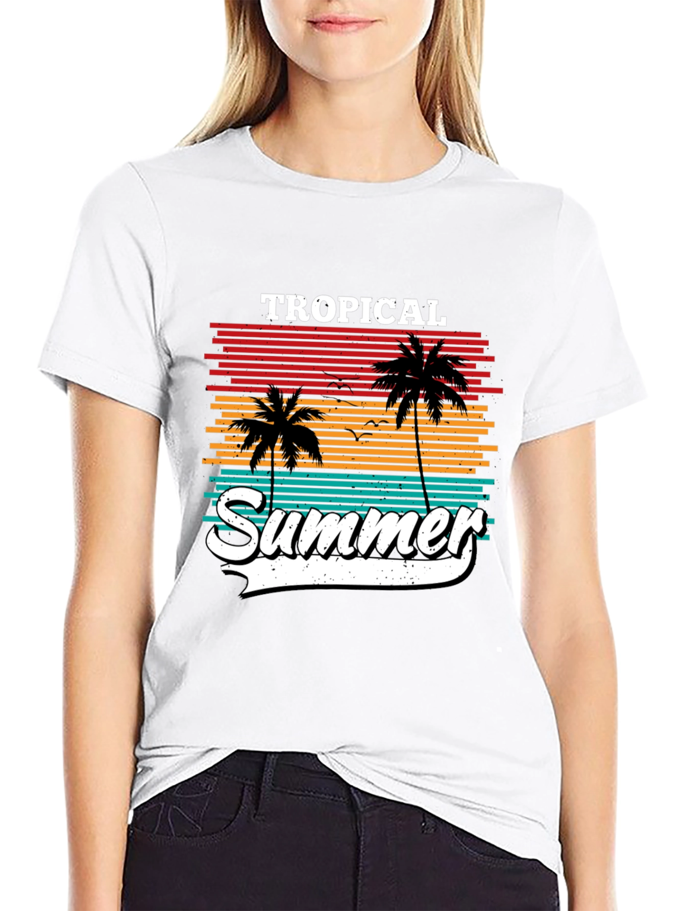 Tropical Summer Palm Tree T-Shirt