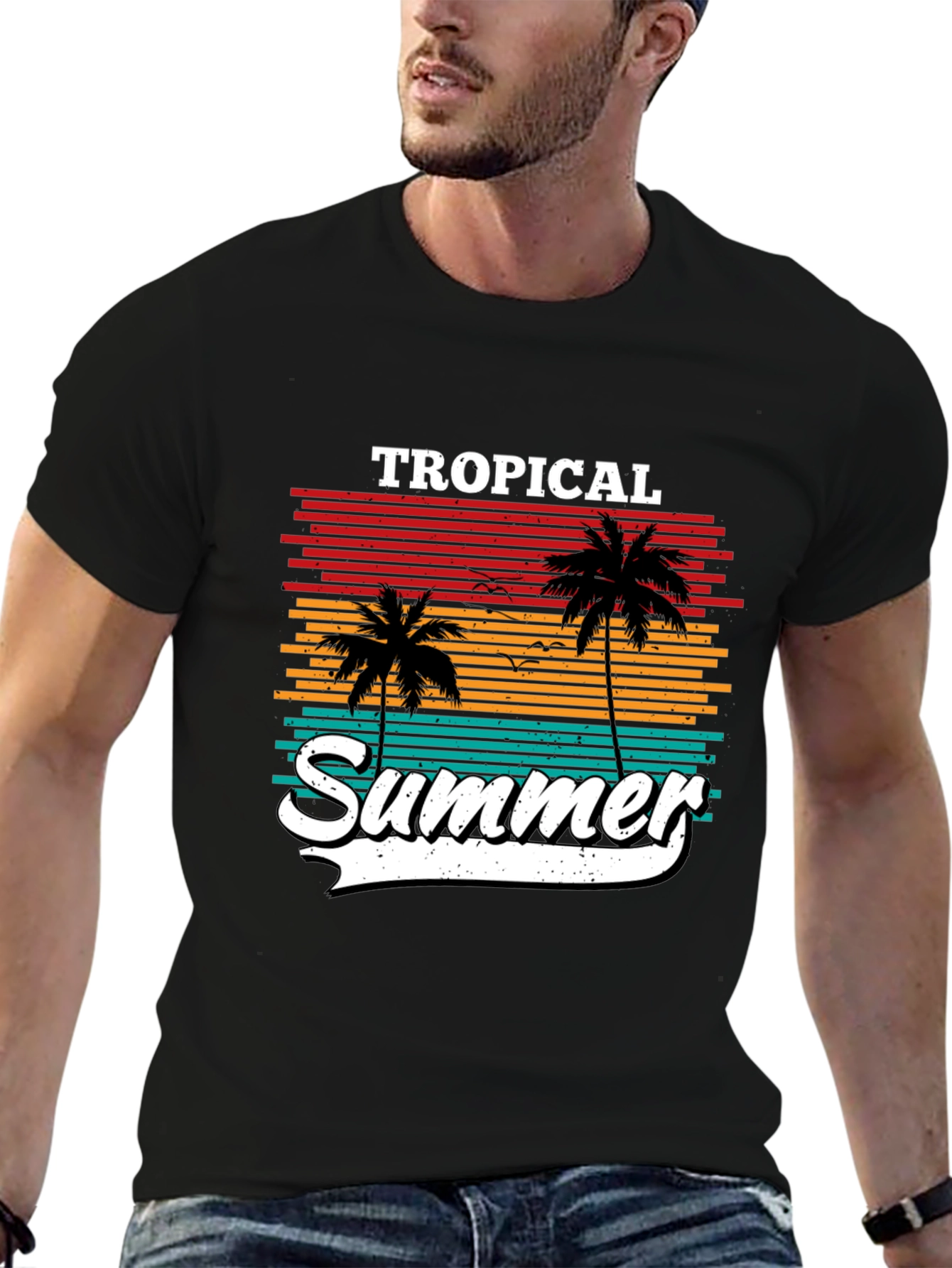 Tropical Summer Palm Tree T-Shirt