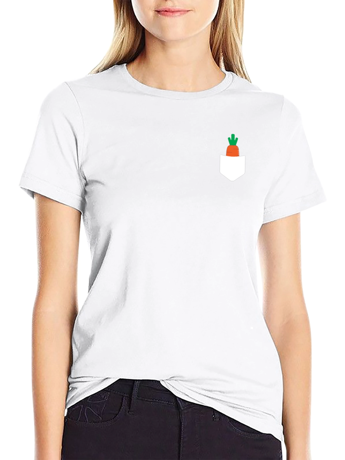 Carrot Pocket T-Shirt - Cute Graphic Tee