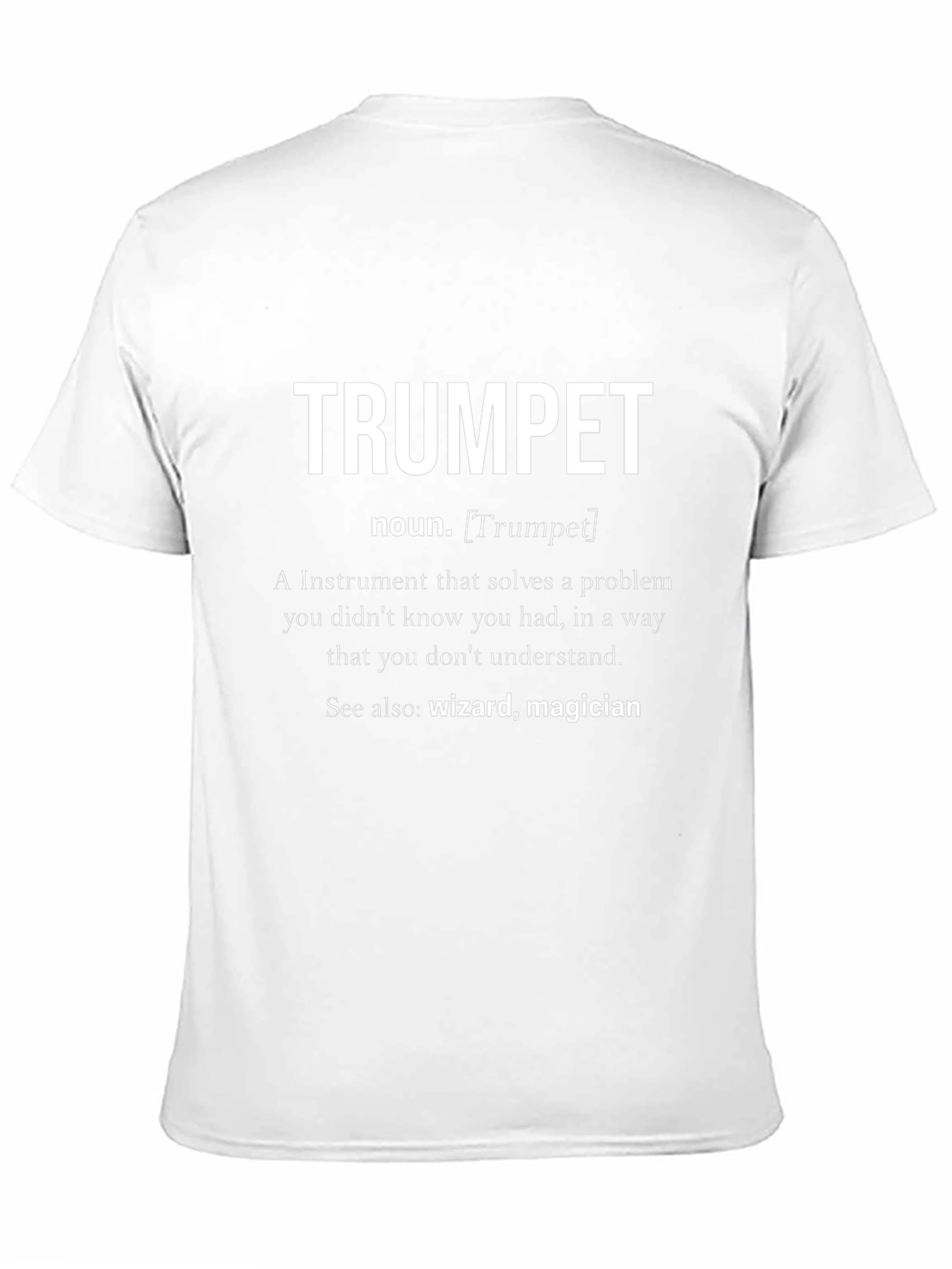 Trumpet Definition Black T-Shirt - Musician Wizard Magician