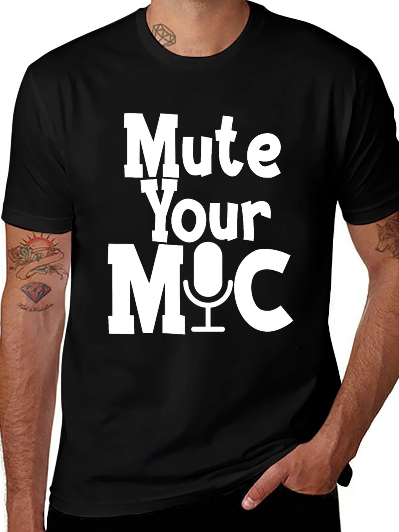 Mute Your Mic T-Shirt - Funny Video Conference Shirt