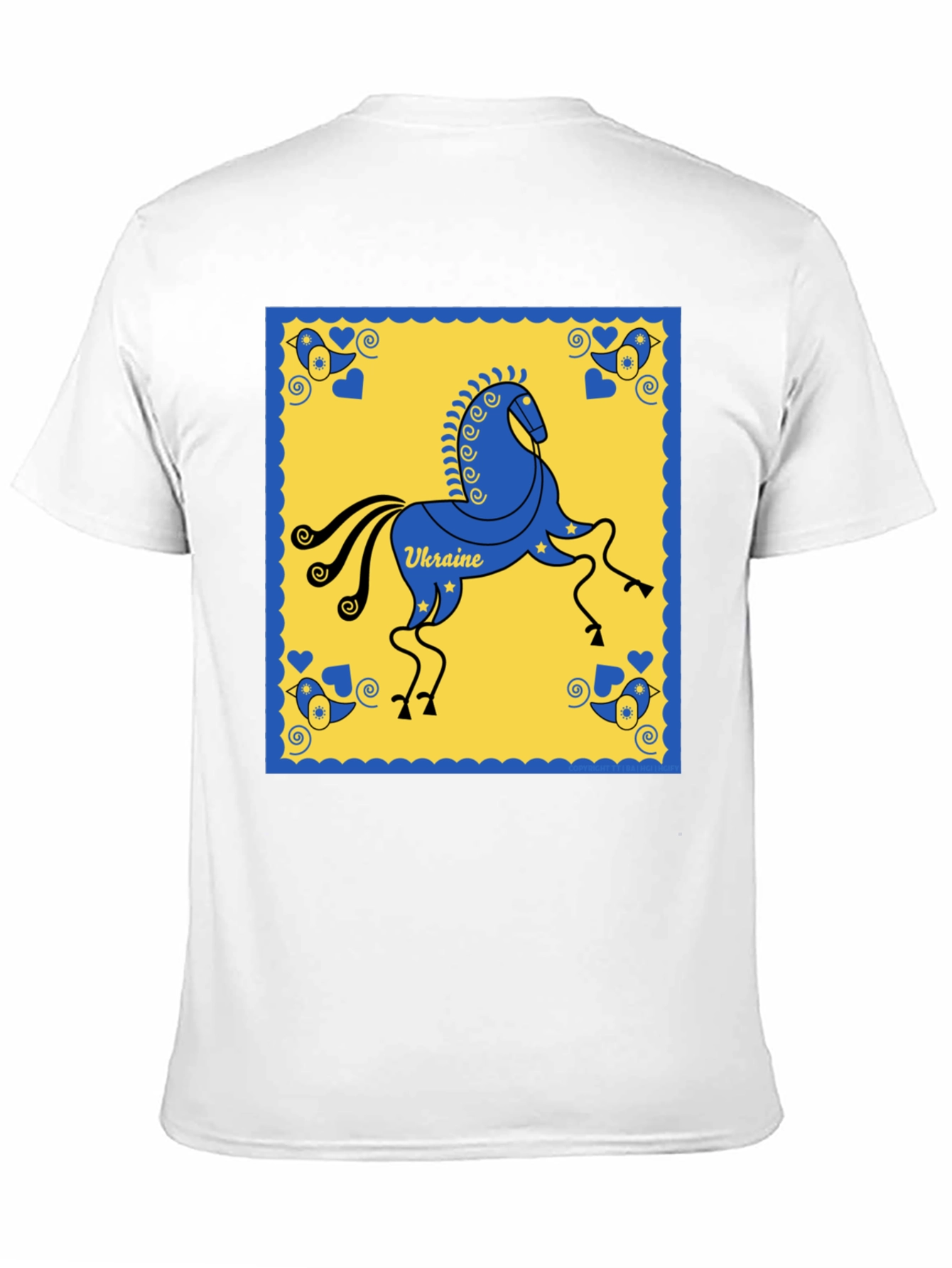 Ukraine Horse T-Shirt - Folk Art Inspired