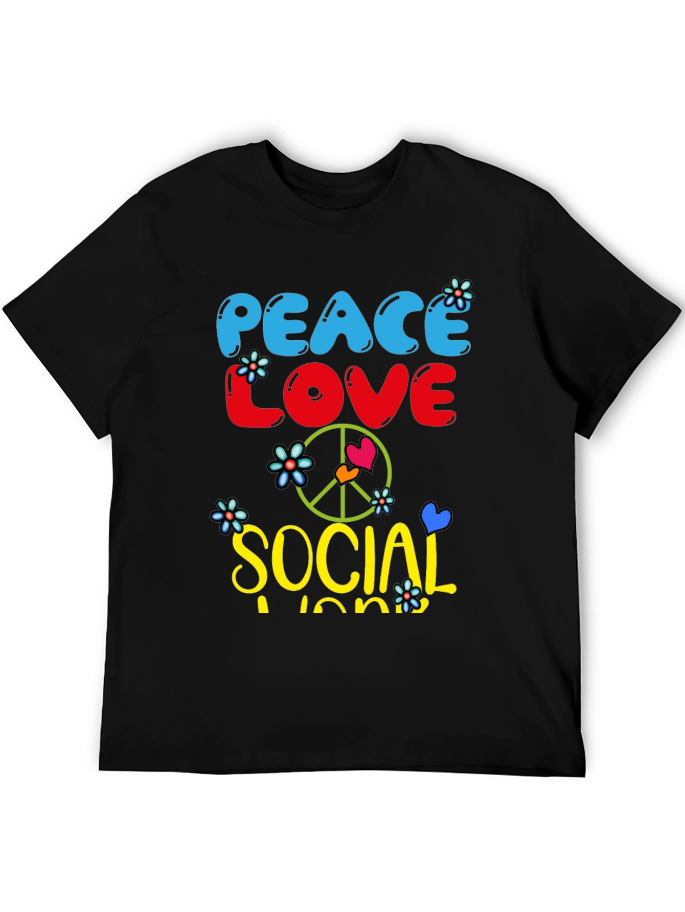 Peace Love Social Work T-Shirt