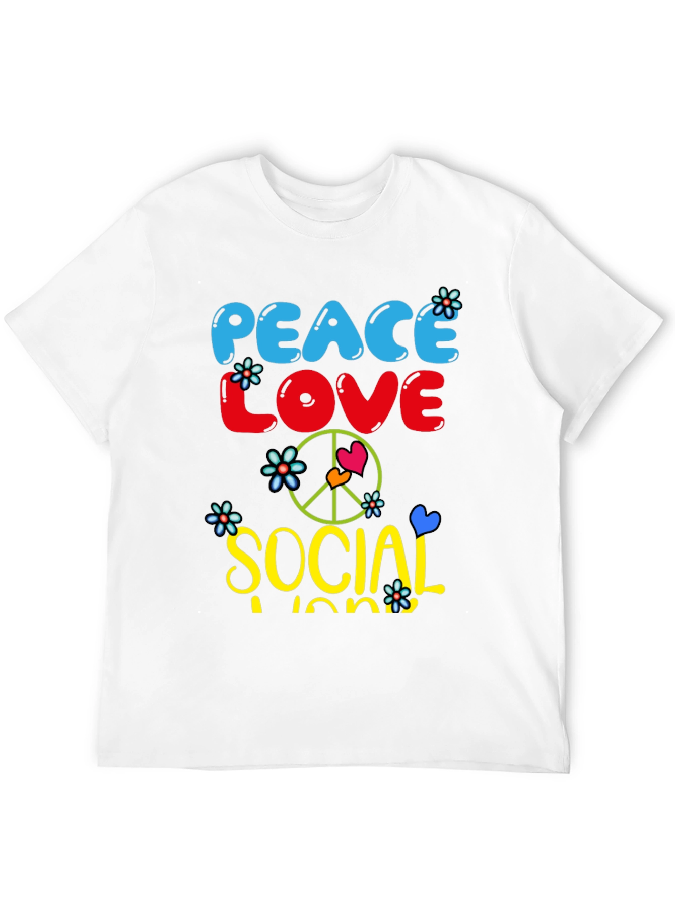 Peace Love Social Work T-Shirt