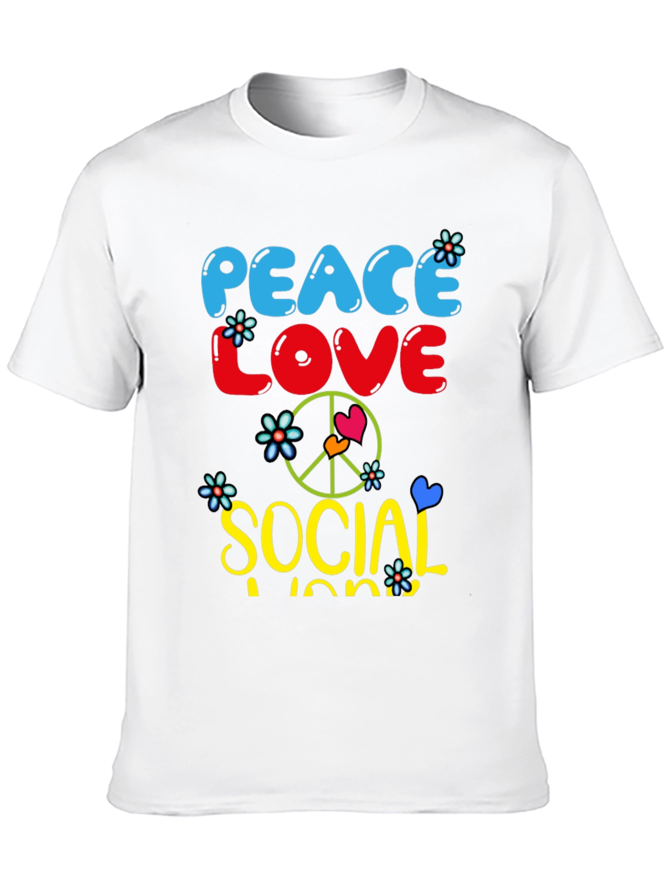 Peace Love Social Work T-Shirt