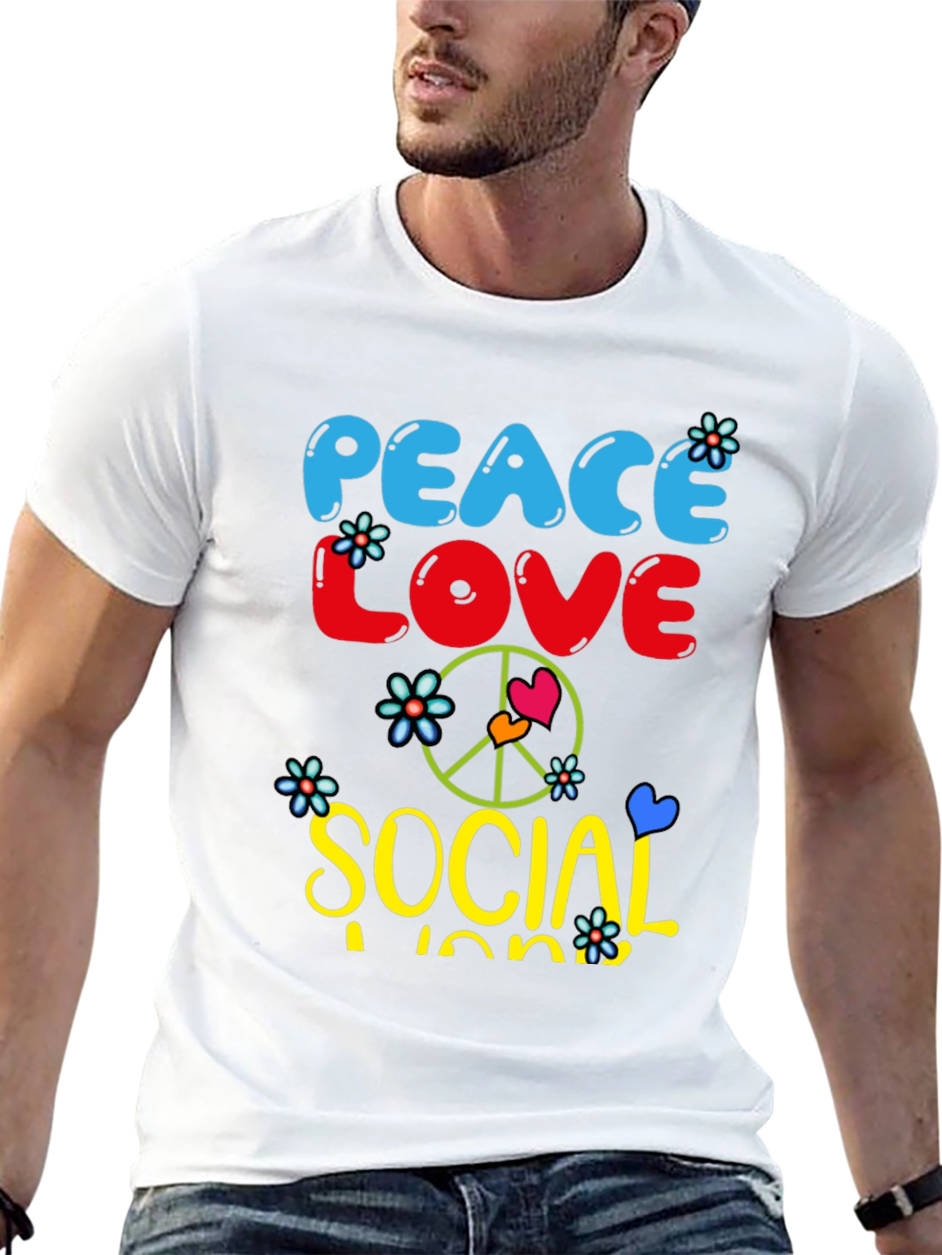 Peace Love Social Work T-Shirt