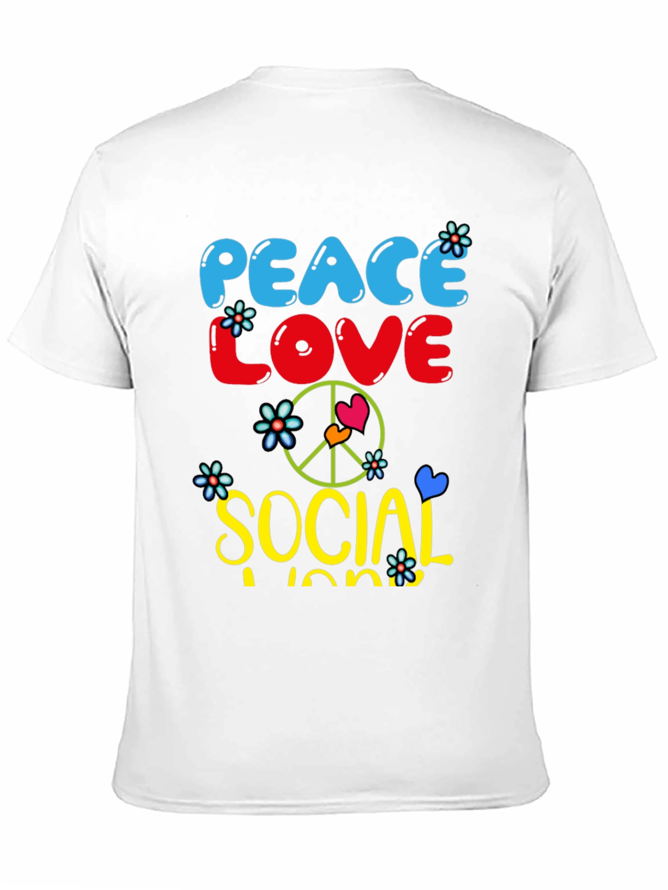 Peace Love Social Work T-Shirt