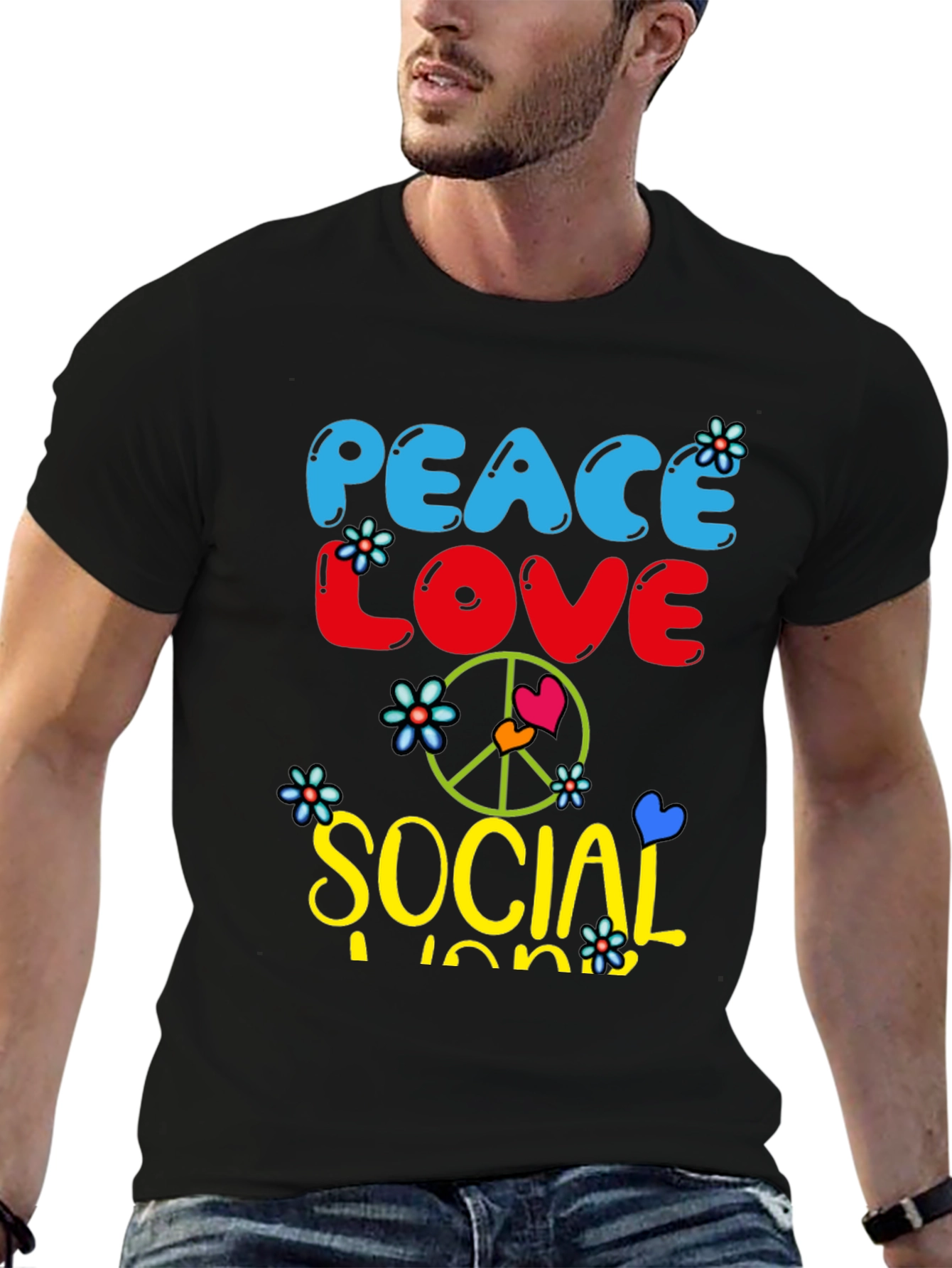 Peace Love Social Work T-Shirt