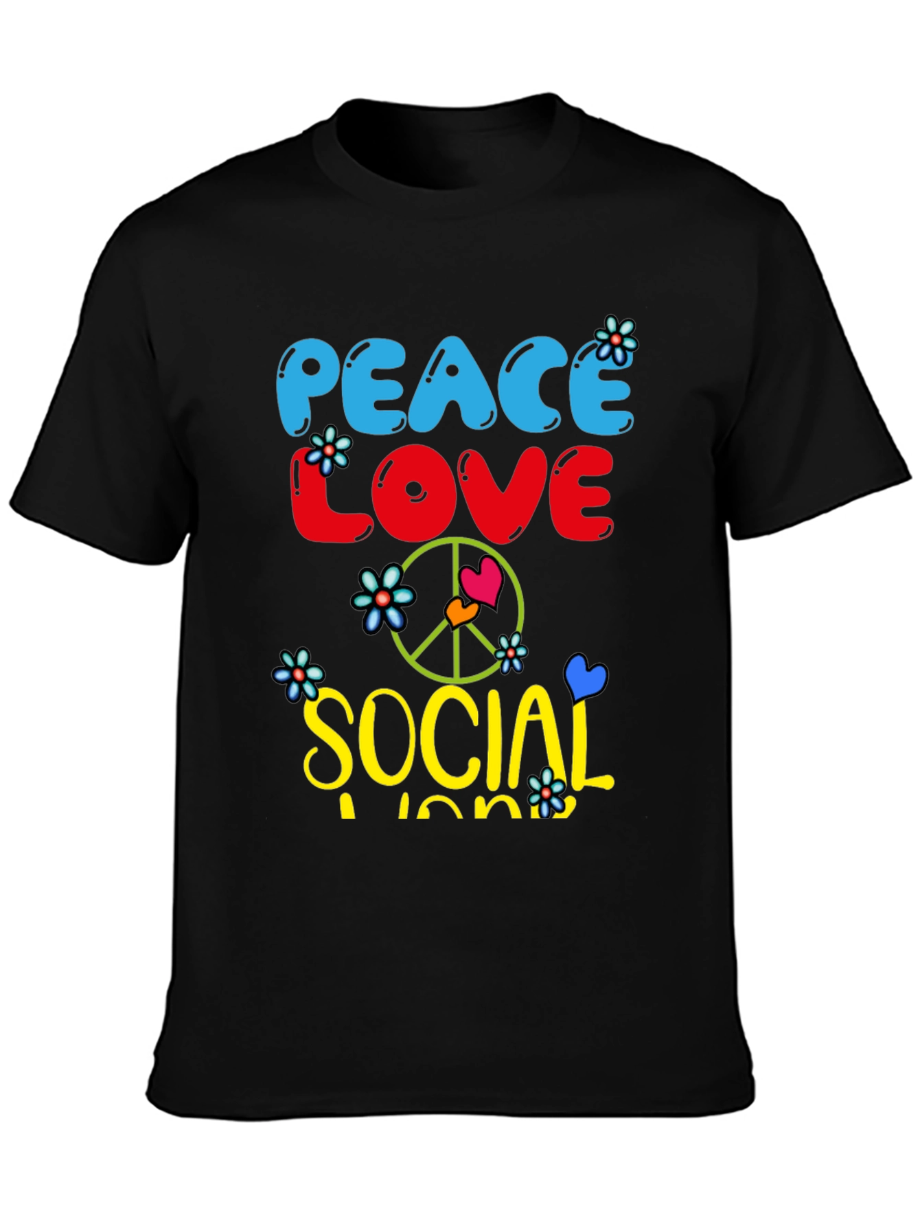 Peace Love Social Work T-Shirt