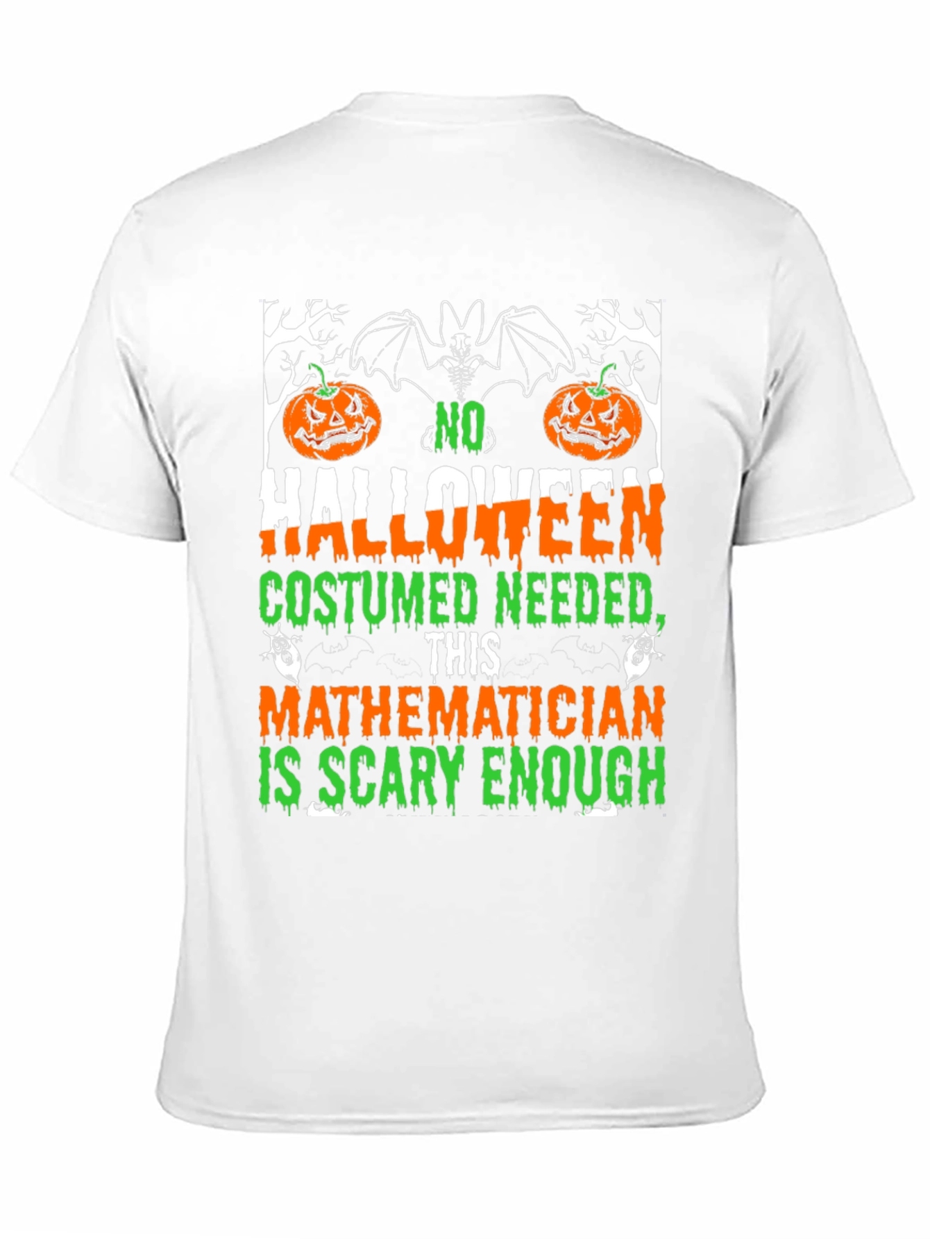 Scary Mathematician Halloween Costume T-Shirt