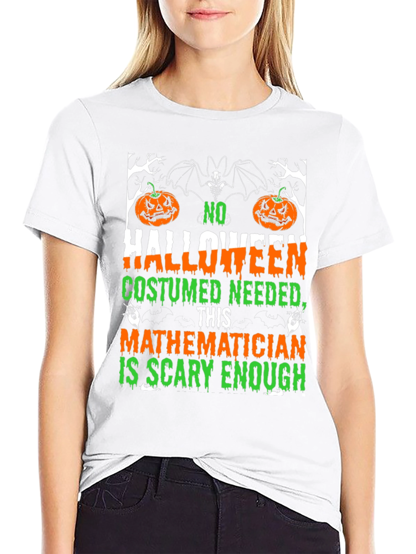 Scary Mathematician Halloween Costume T-Shirt