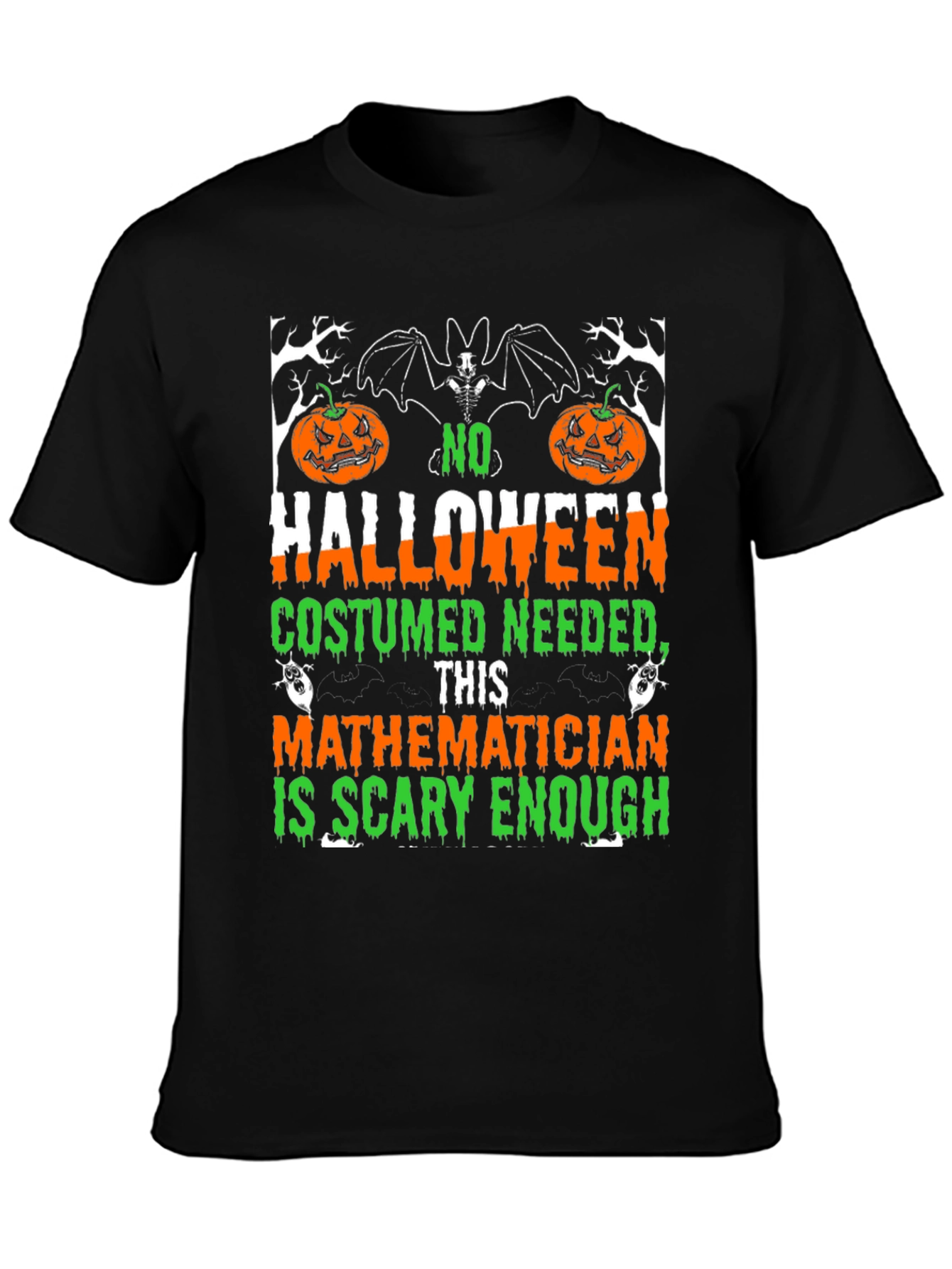 Scary Mathematician Halloween Costume T-Shirt